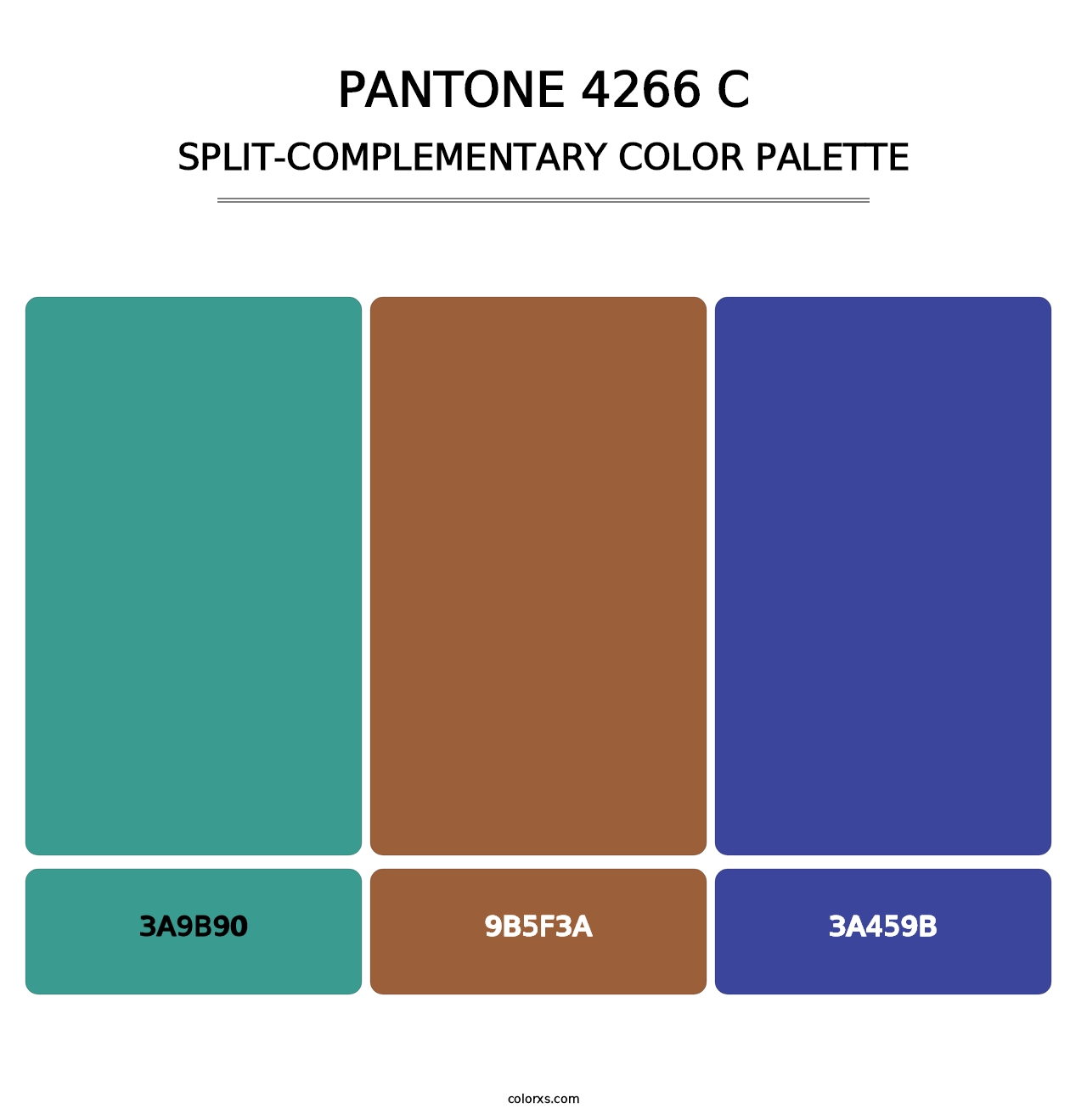 PANTONE 4266 C - Split-Complementary Color Palette