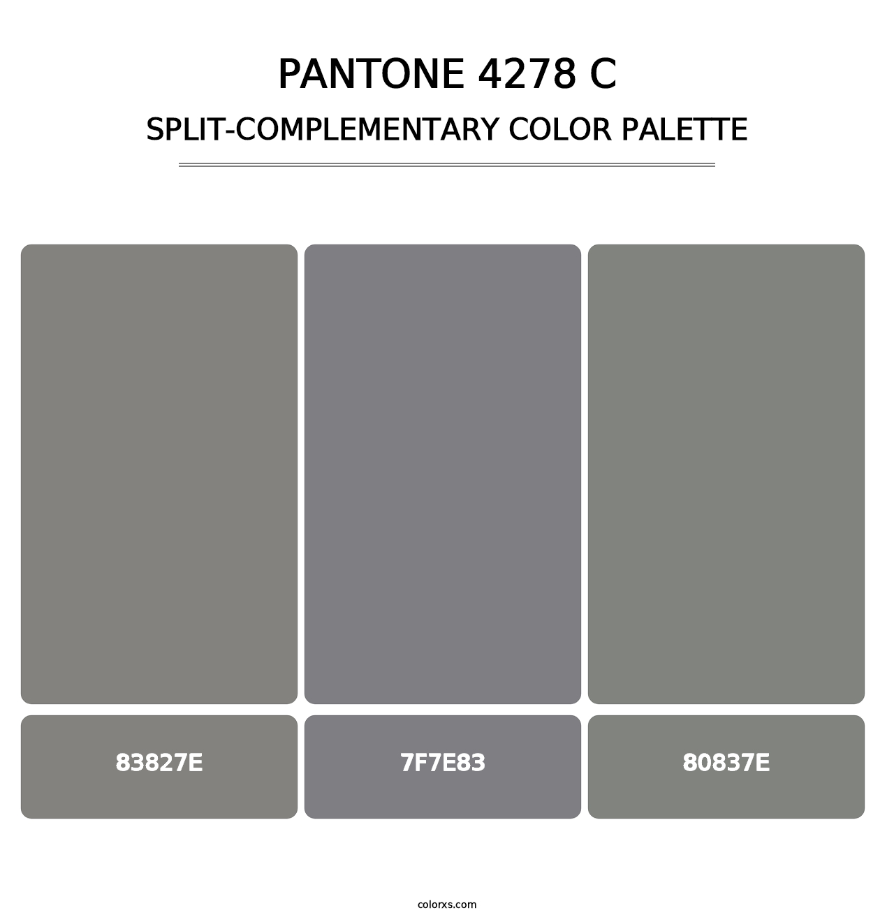 PANTONE 4278 C - Split-Complementary Color Palette