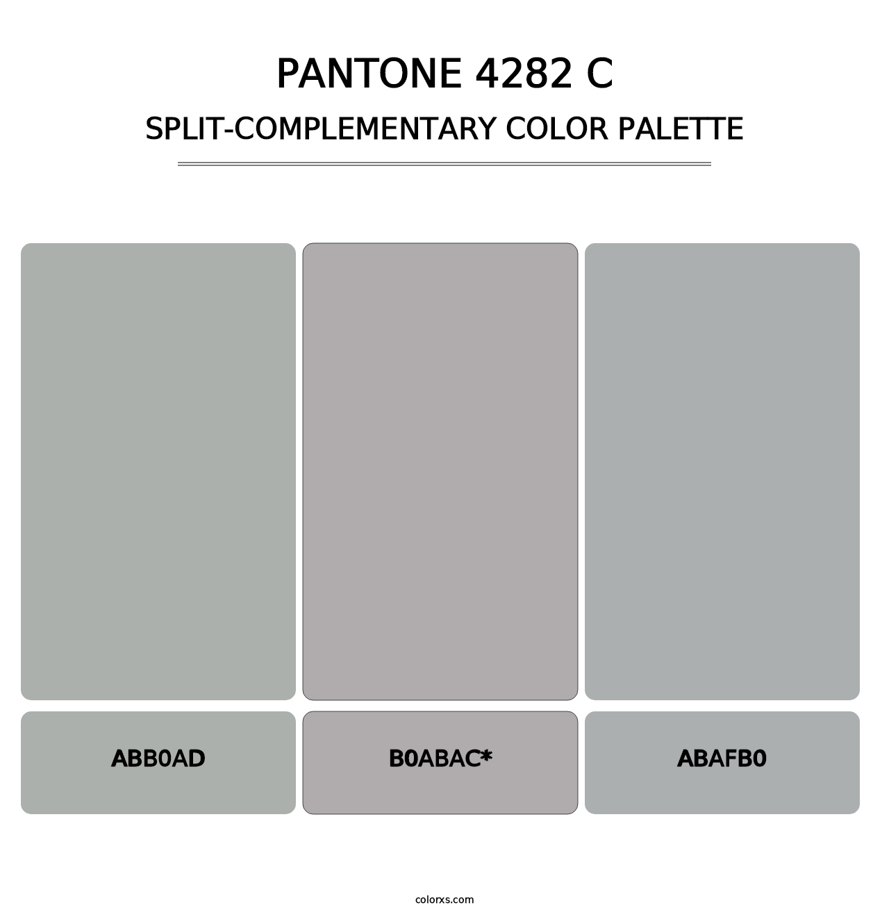 PANTONE 4282 C - Split-Complementary Color Palette