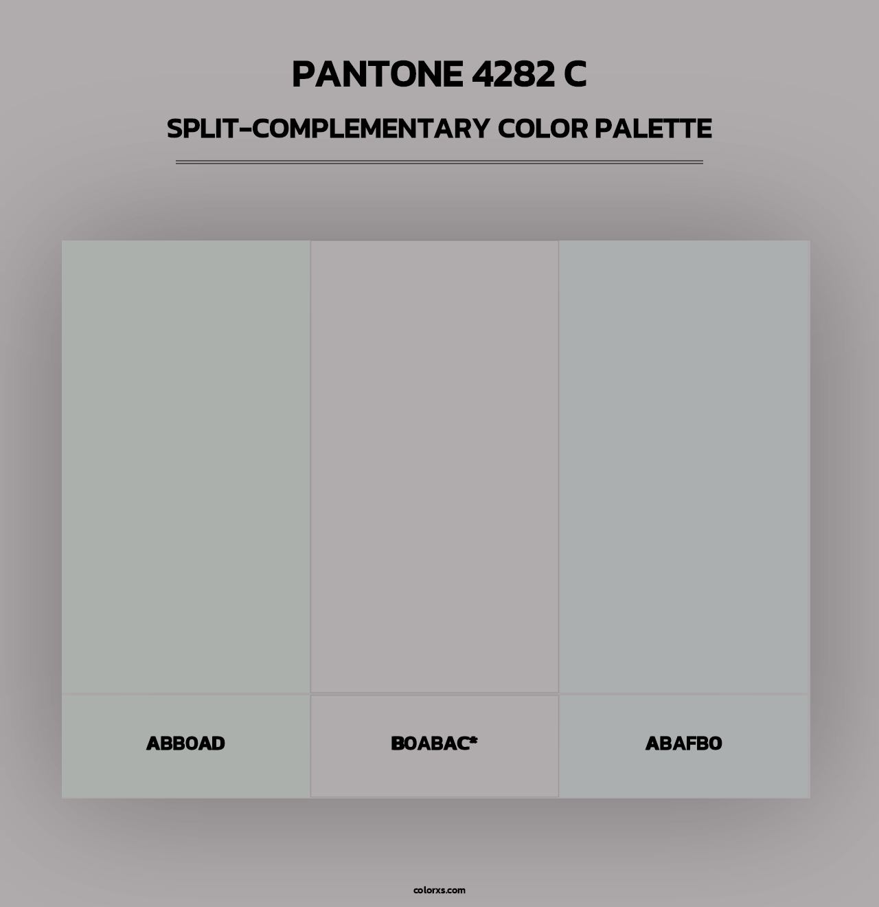PANTONE 4282 C - Split-Complementary Color Palette