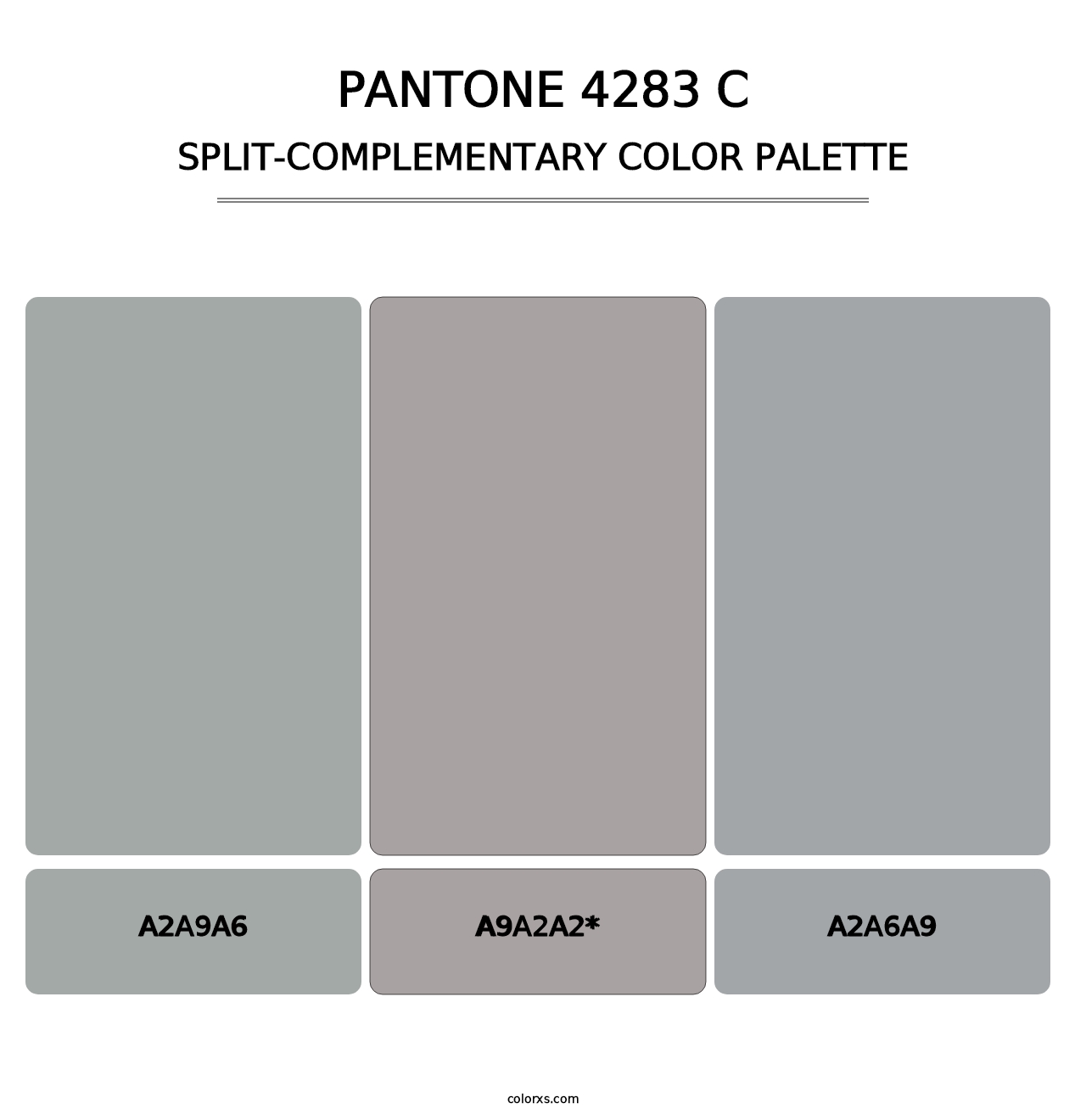 PANTONE 4283 C - Split-Complementary Color Palette