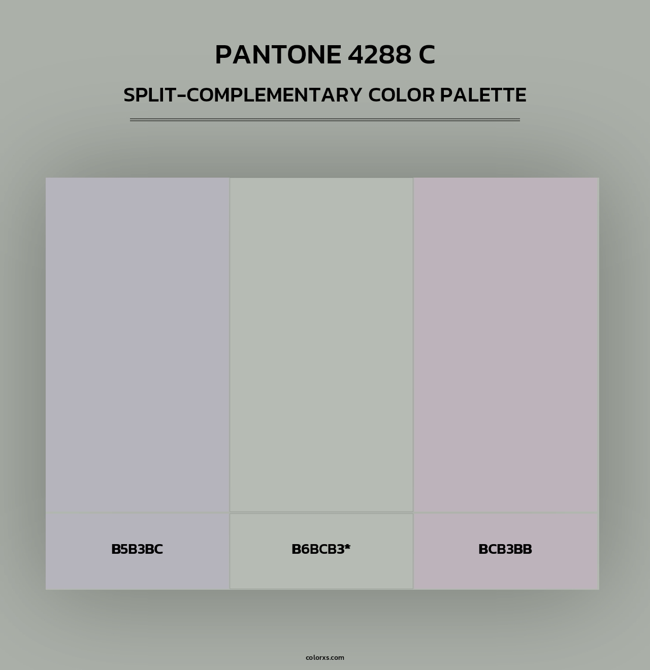 PANTONE 4288 C - Split-Complementary Color Palette