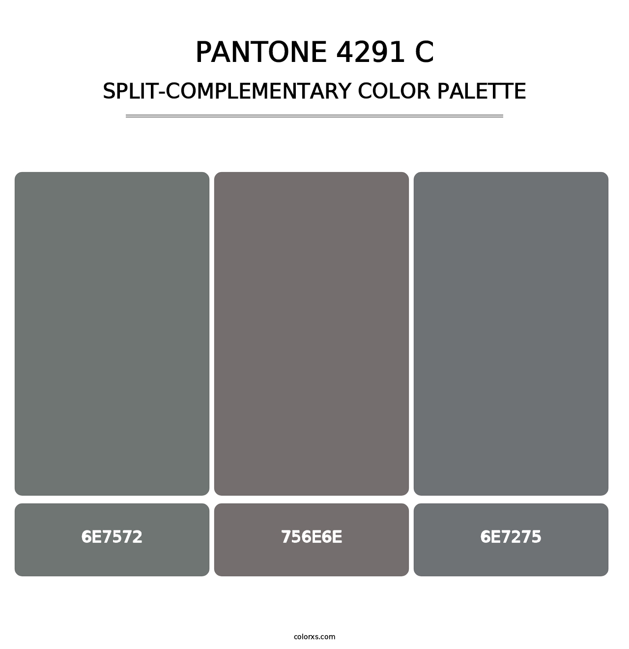PANTONE 4291 C - Split-Complementary Color Palette