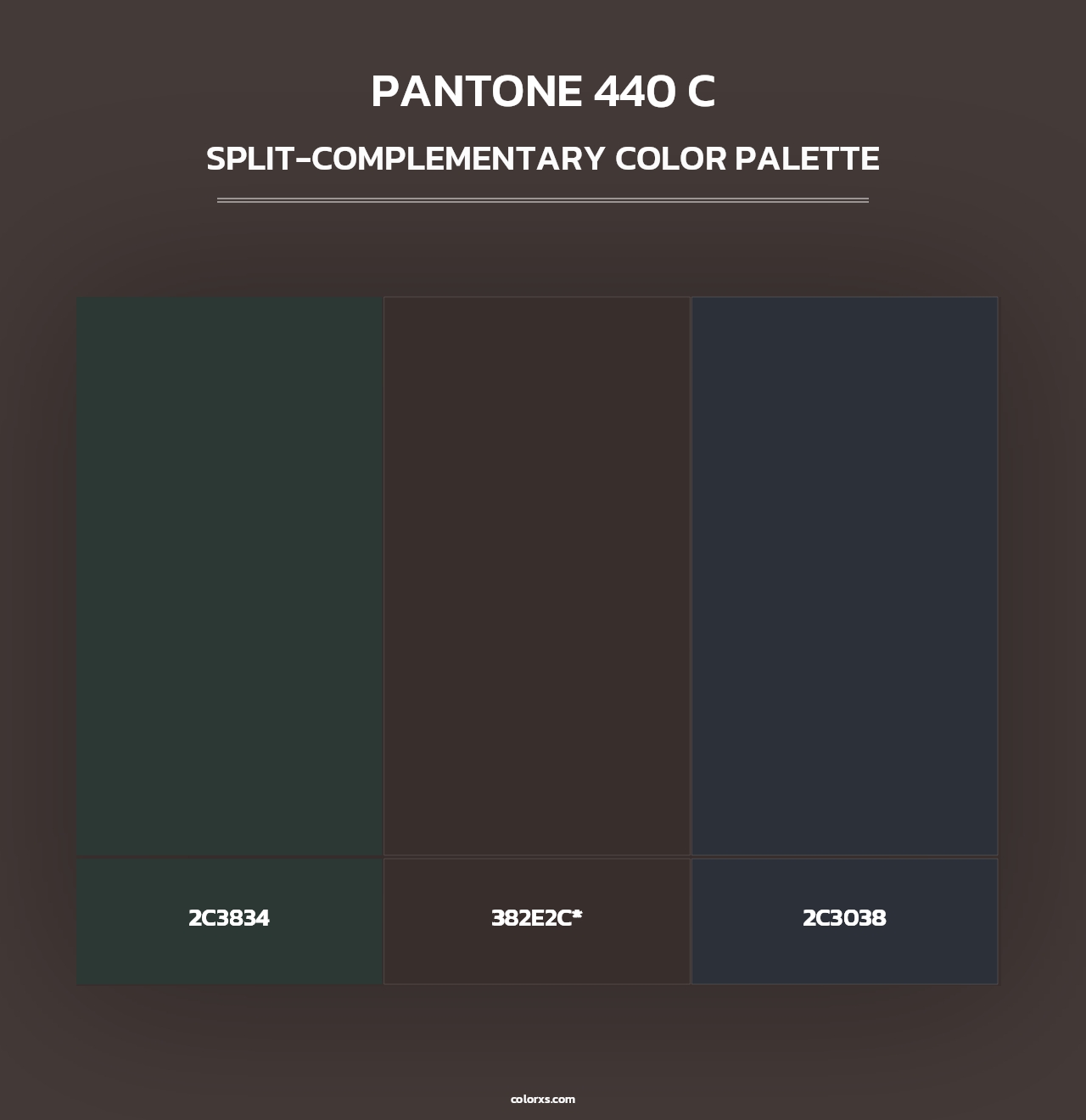 PANTONE 440 C - Split-Complementary Color Palette