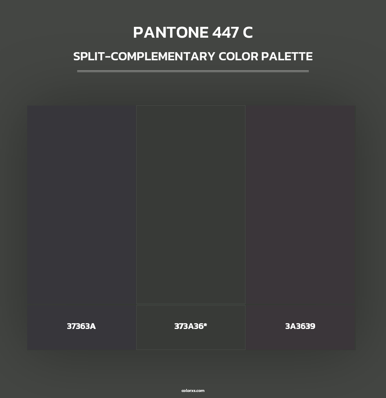 PANTONE 447 C - Split-Complementary Color Palette