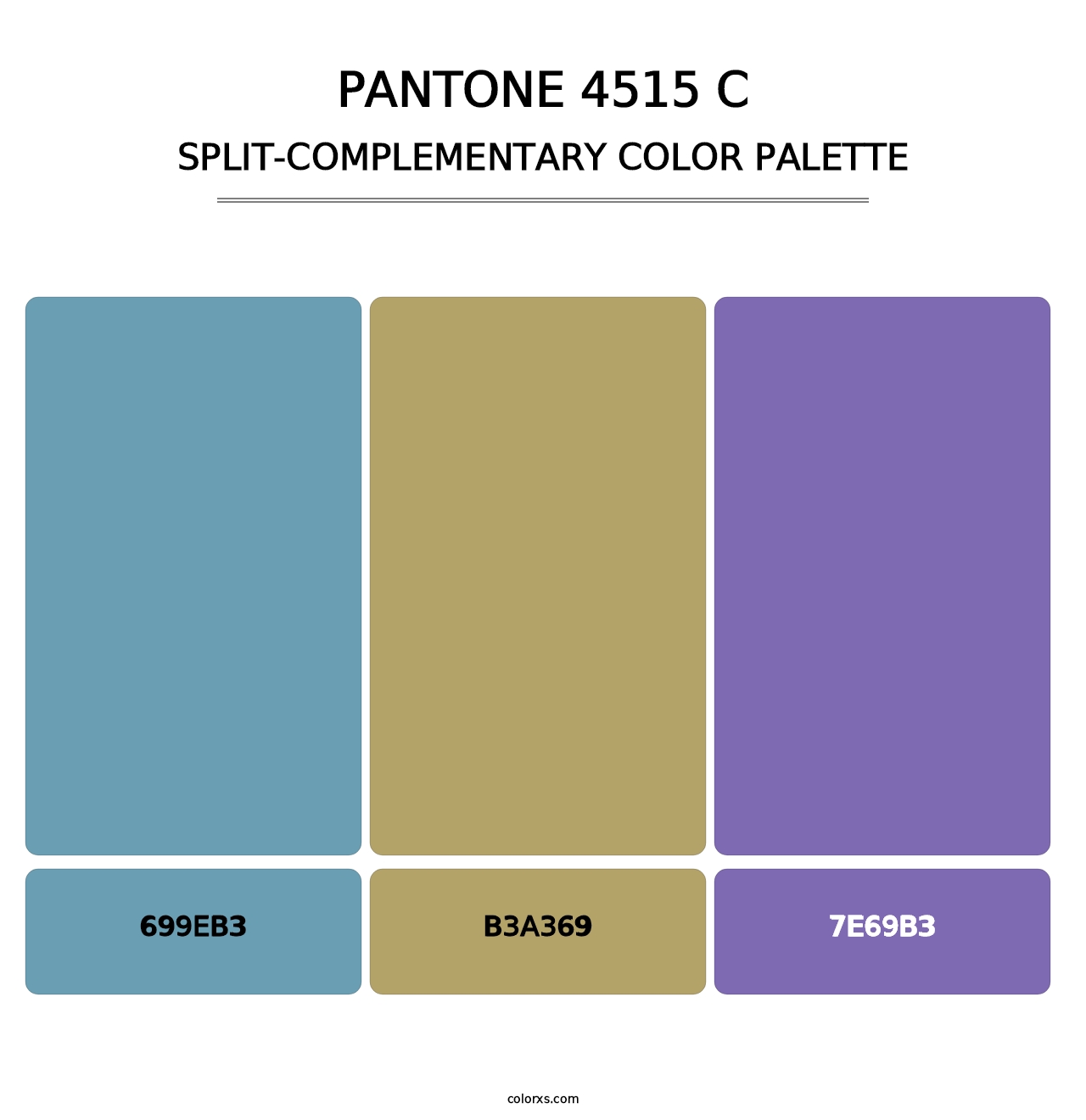 PANTONE 4515 C - Split-Complementary Color Palette