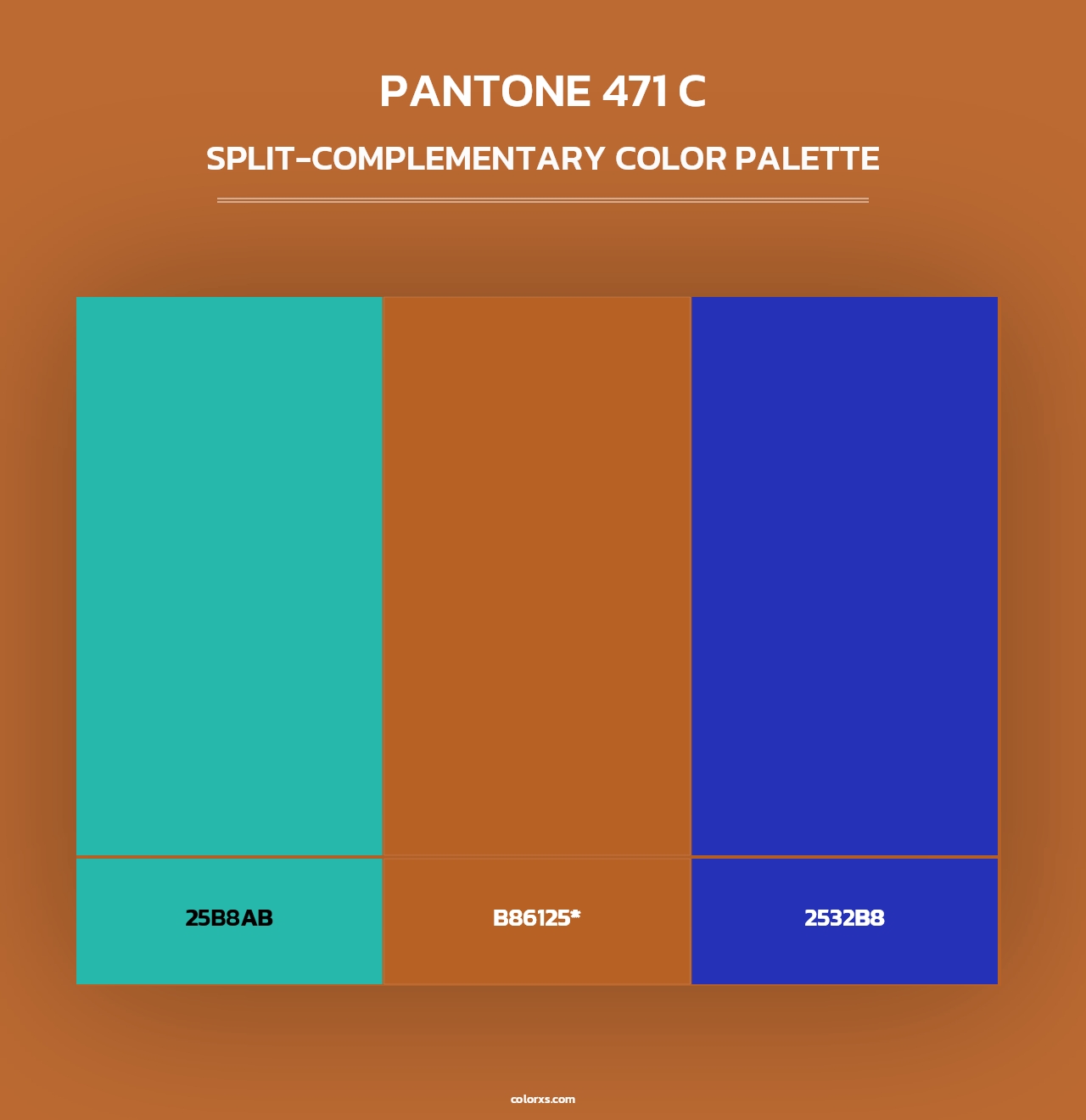 PANTONE 471 C - Split-Complementary Color Palette