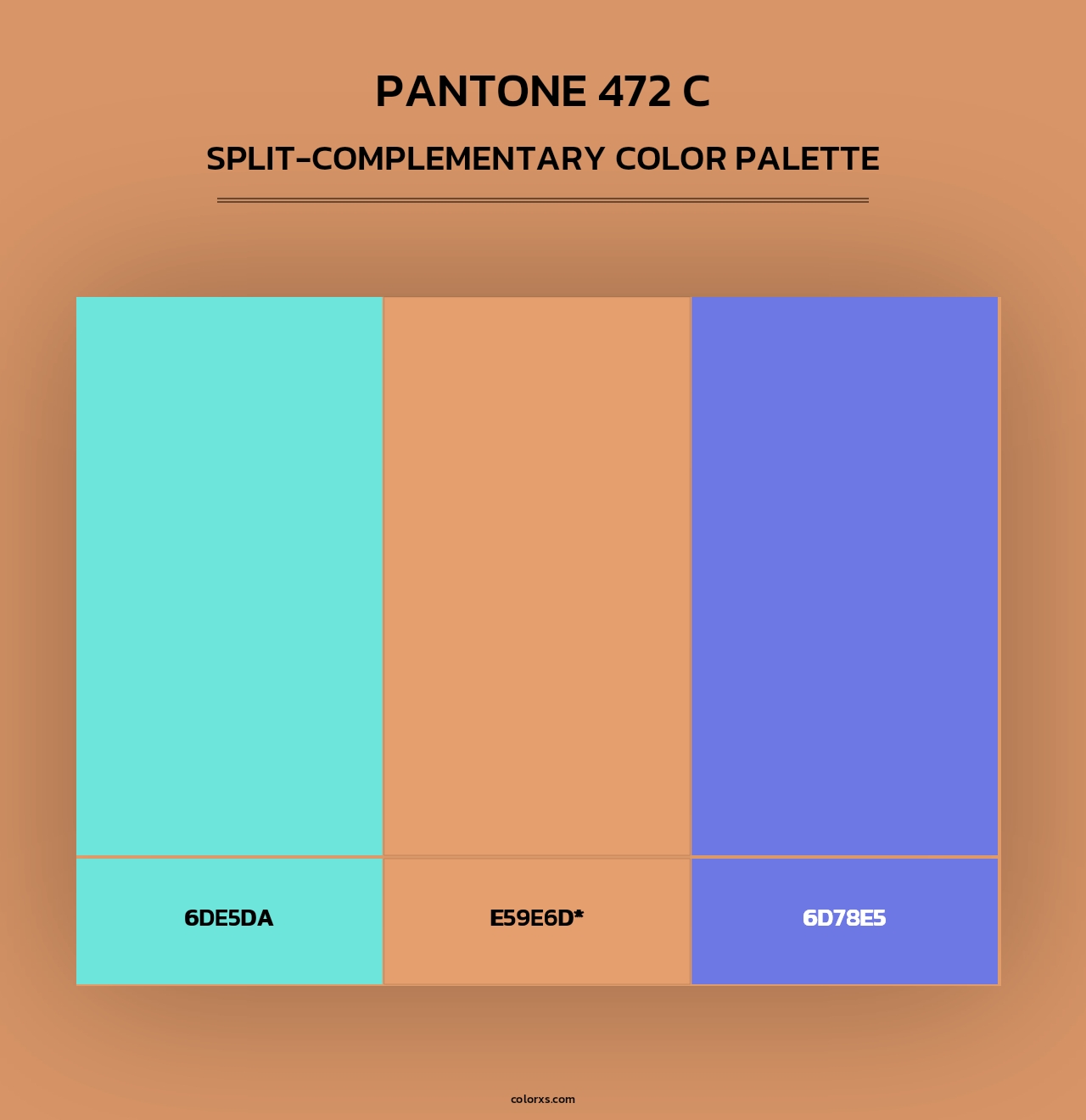 PANTONE 472 C - Split-Complementary Color Palette
