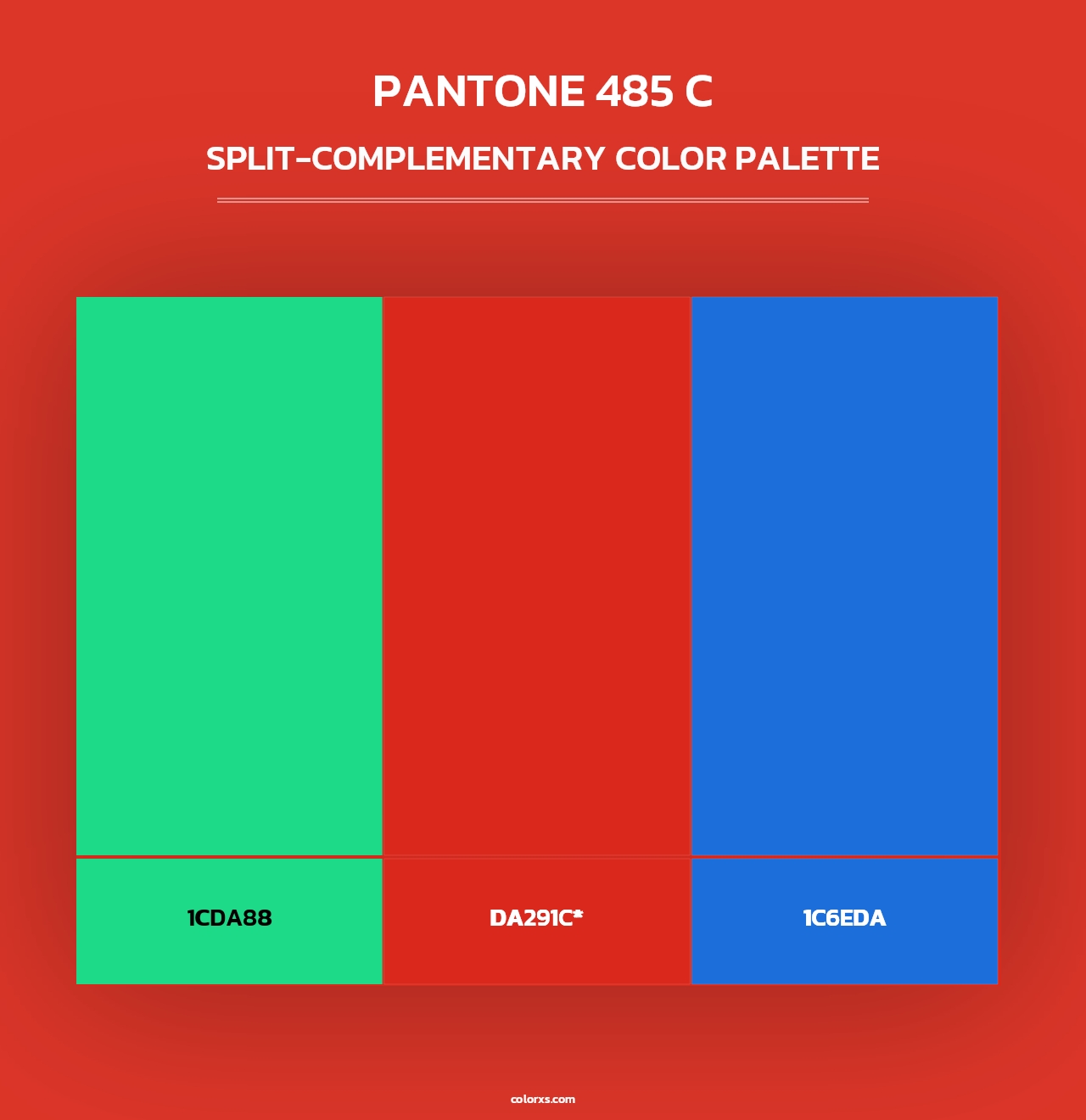 PANTONE 485 C color palettes