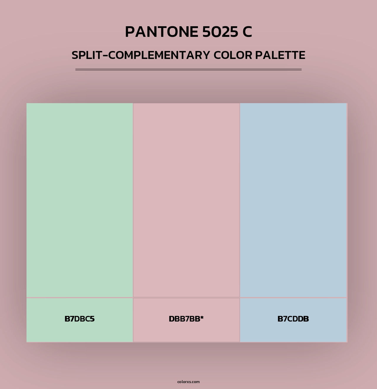 PANTONE 5025 C - Split-Complementary Color Palette