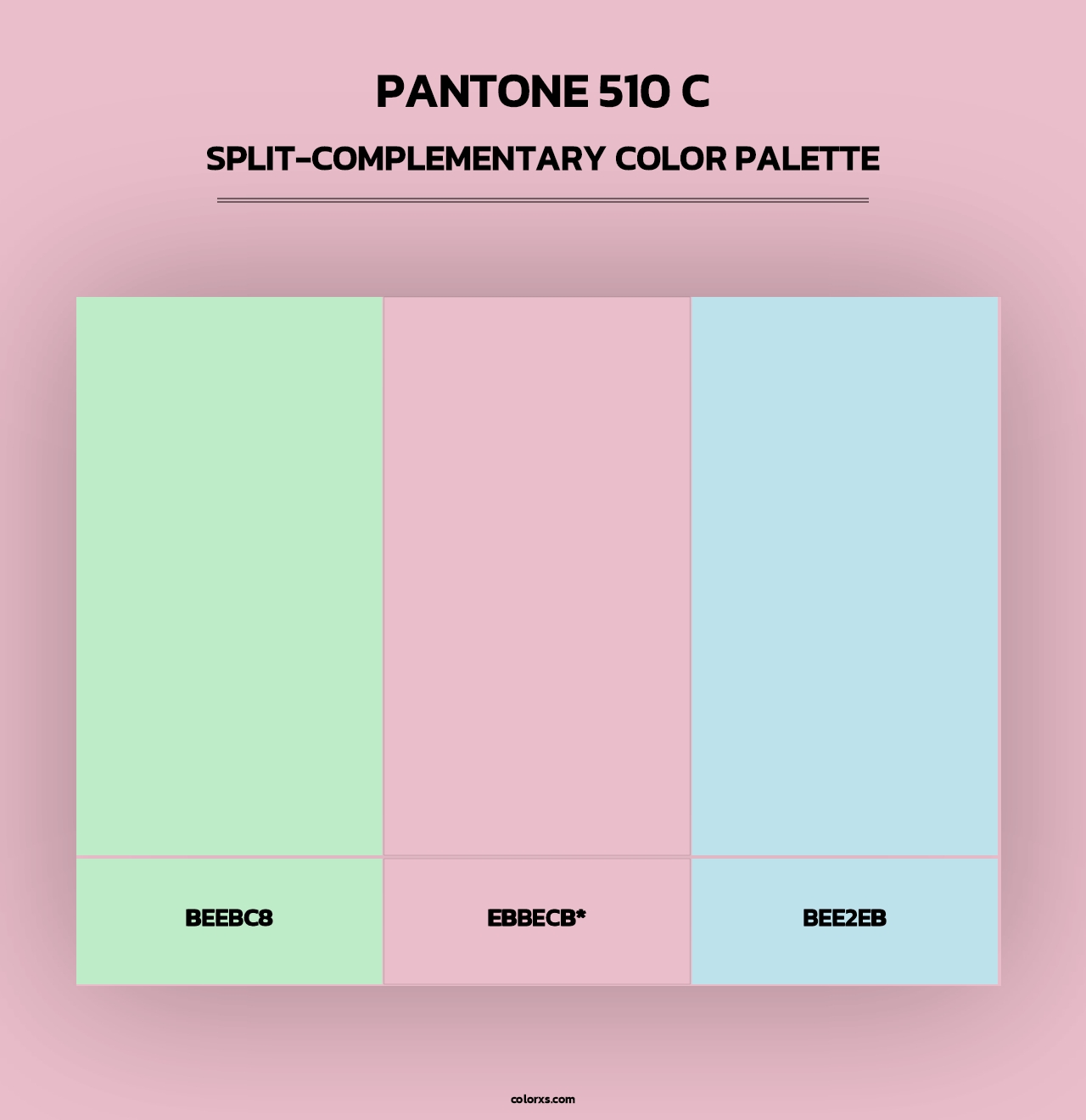 PANTONE 510 C - Split-Complementary Color Palette