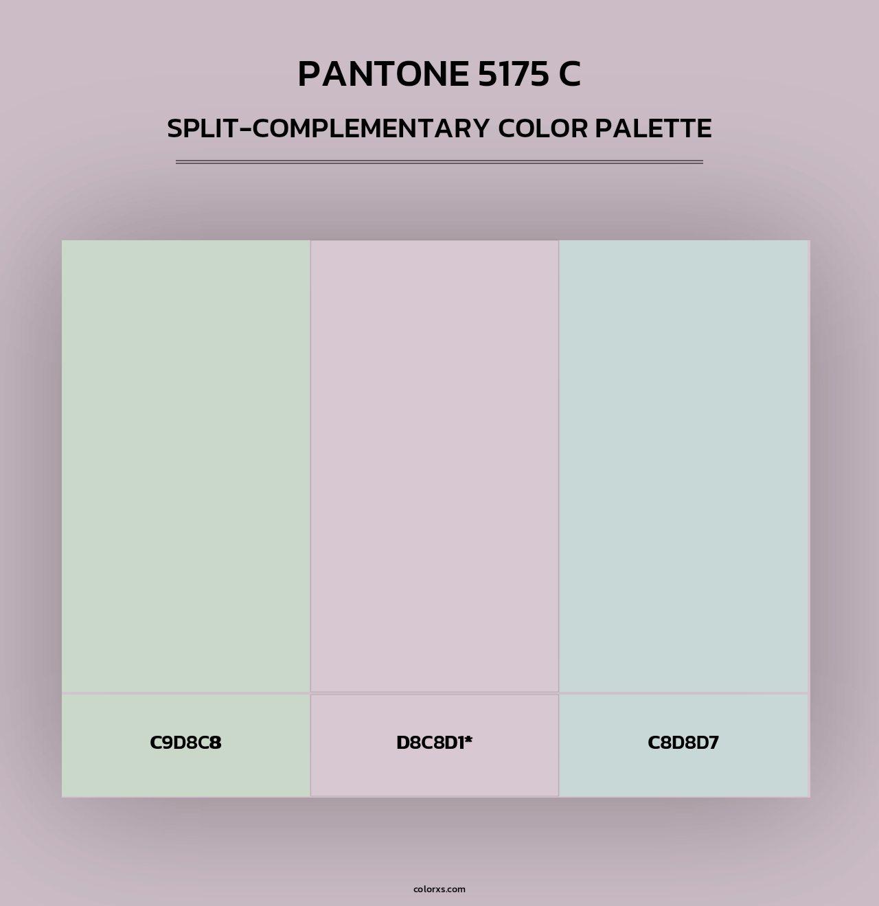 PANTONE 5175 C - Split-Complementary Color Palette
