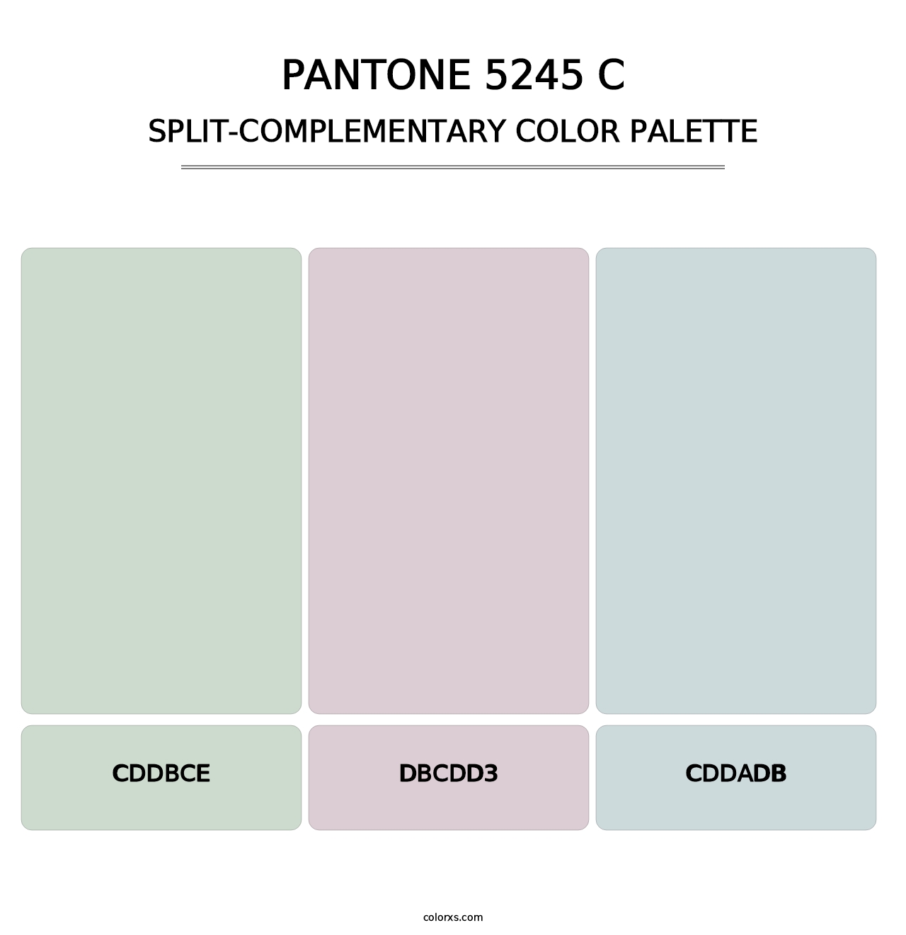 PANTONE 5245 C - Split-Complementary Color Palette