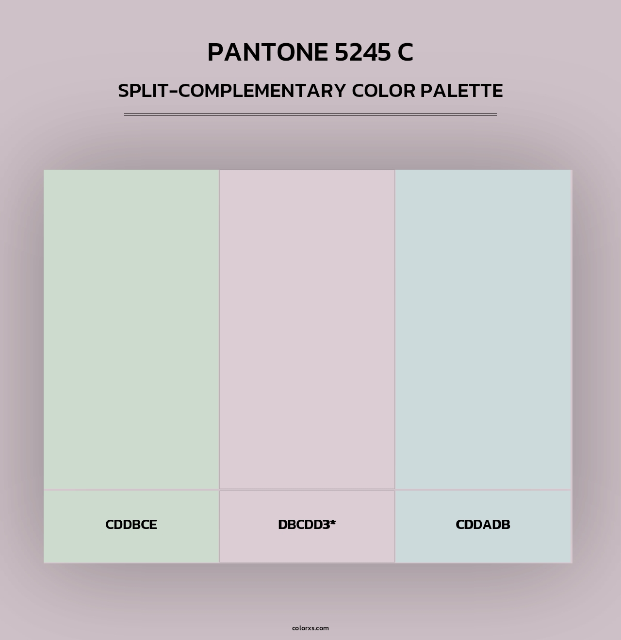 PANTONE 5245 C - Split-Complementary Color Palette