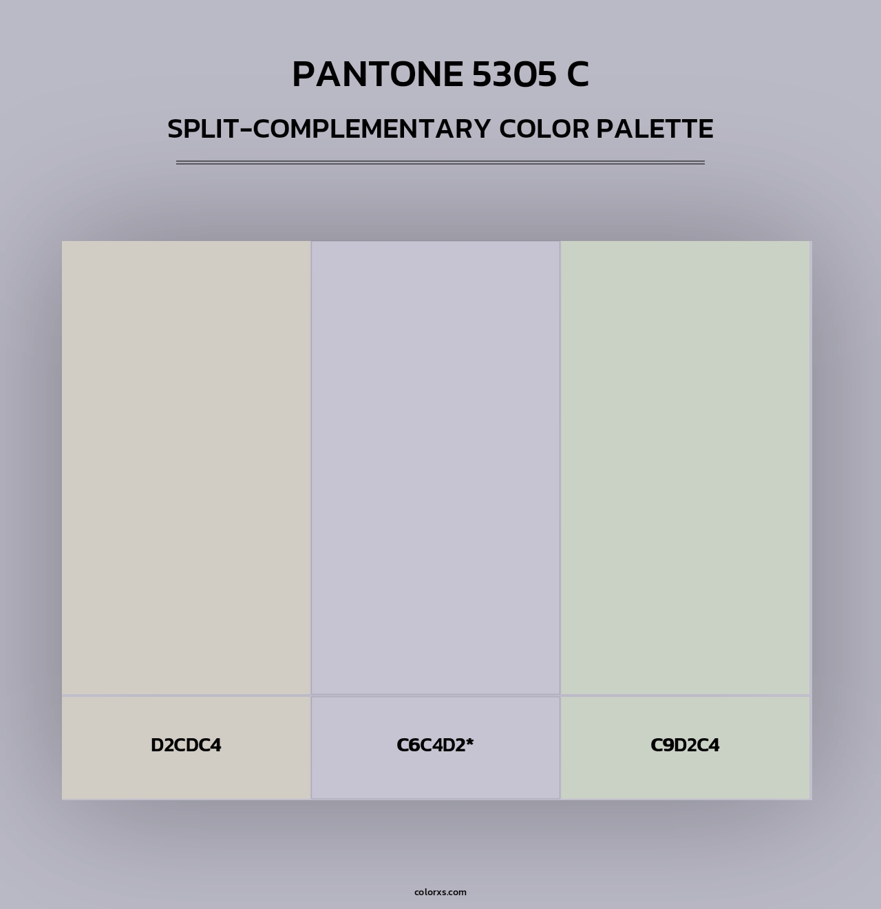 PANTONE 5305 C - Split-Complementary Color Palette