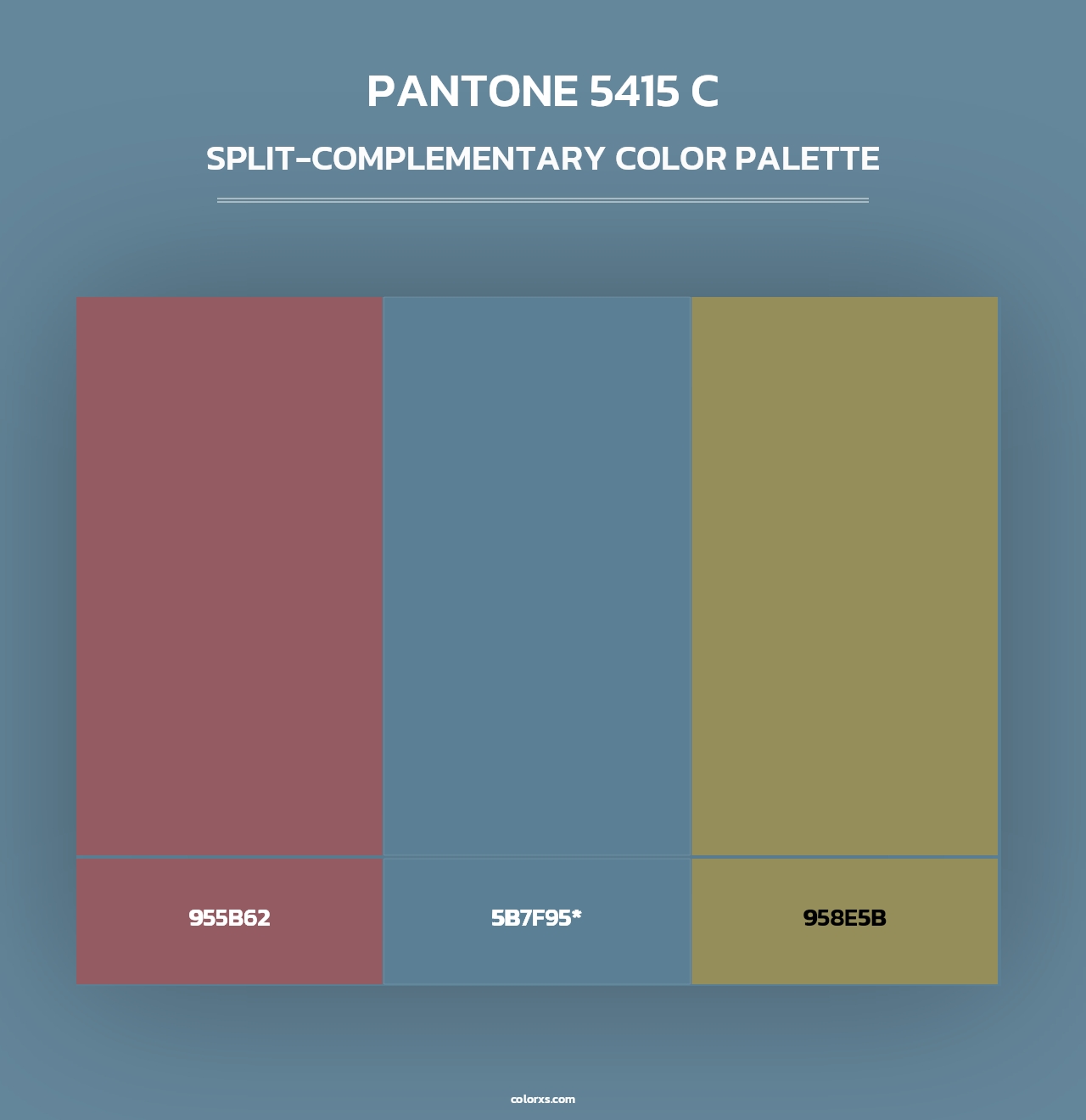 PANTONE 5415 C - Split-Complementary Color Palette
