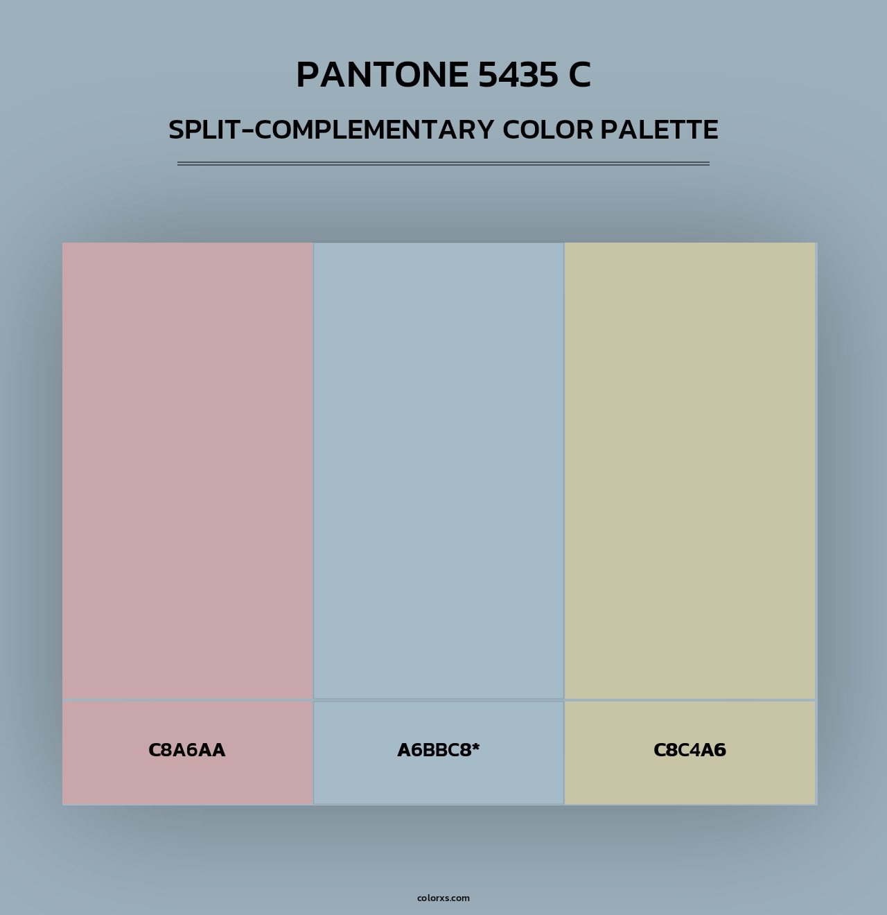 PANTONE 5435 C - Split-Complementary Color Palette