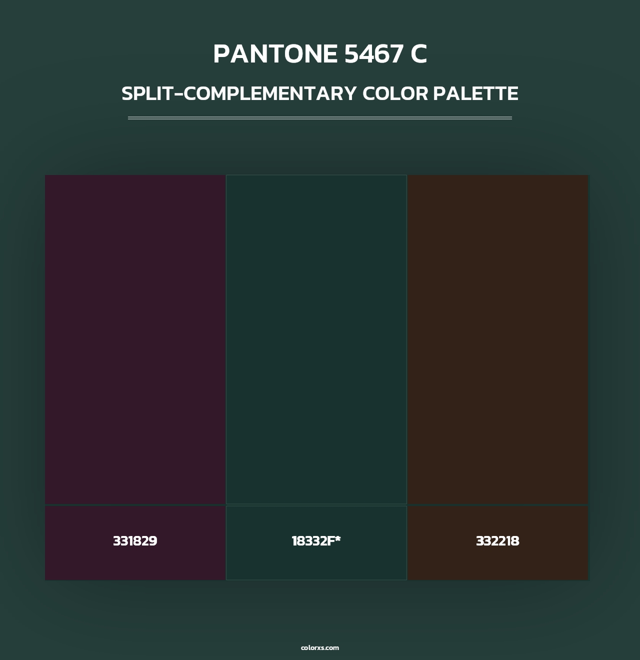 PANTONE 5467 C - Split-Complementary Color Palette