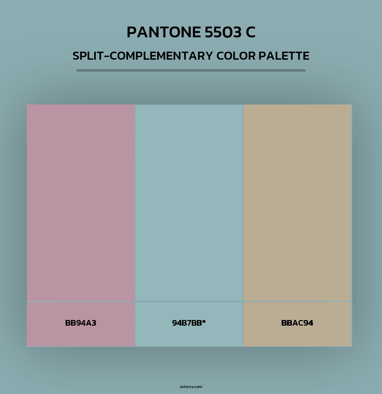 PANTONE 5503 C - Split-Complementary Color Palette
