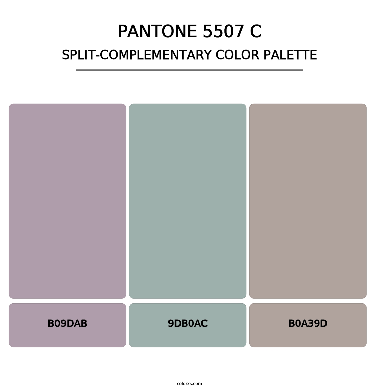 PANTONE 5507 C - Split-Complementary Color Palette