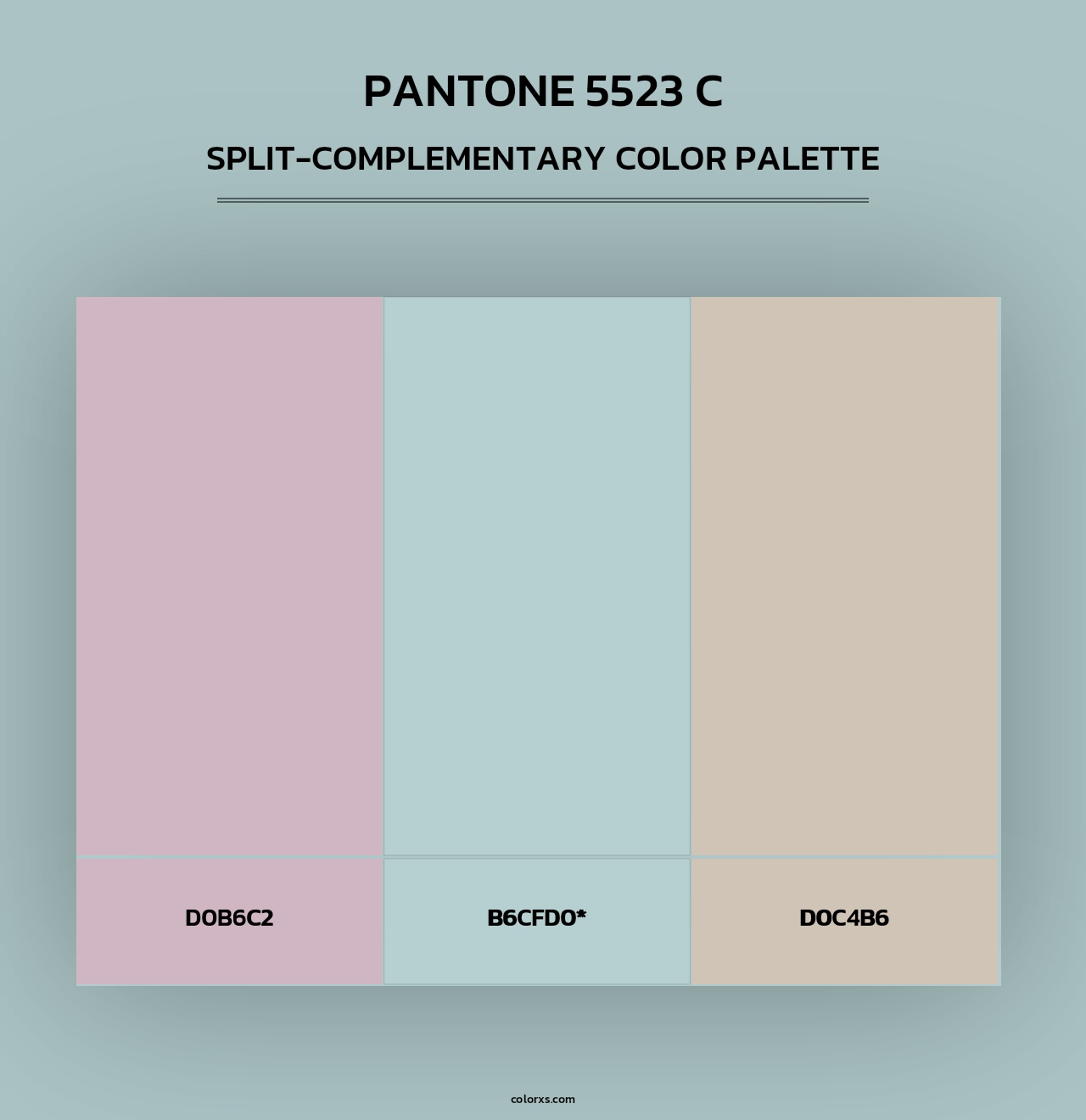 PANTONE 5523 C - Split-Complementary Color Palette