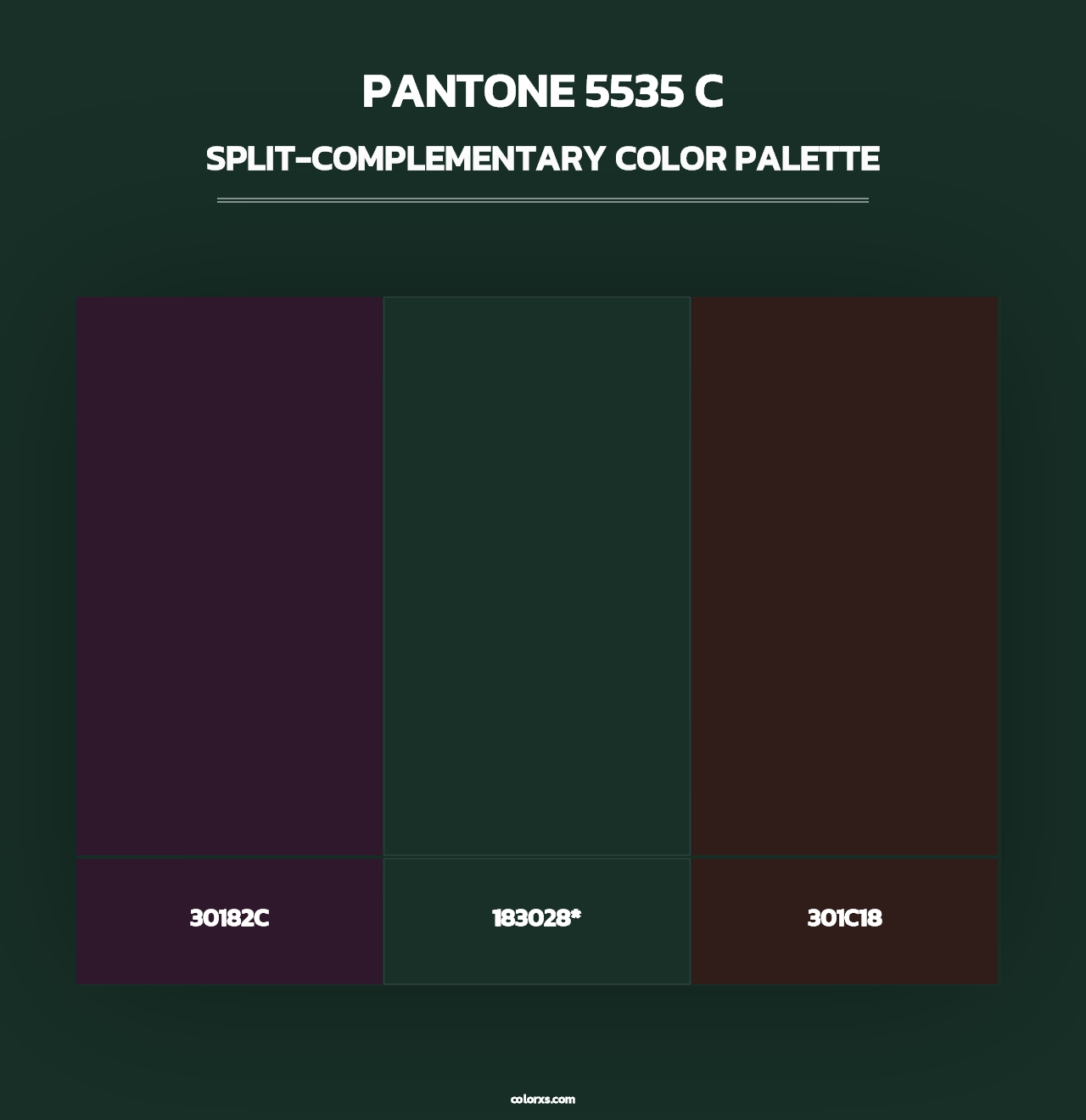 PANTONE 5535 C - Split-Complementary Color Palette