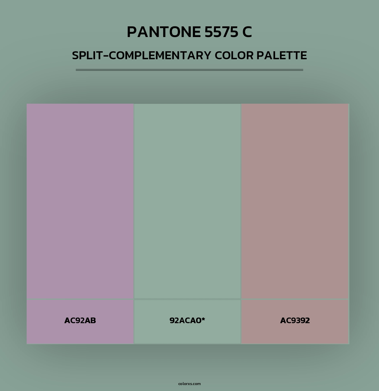 PANTONE 5575 C - Split-Complementary Color Palette