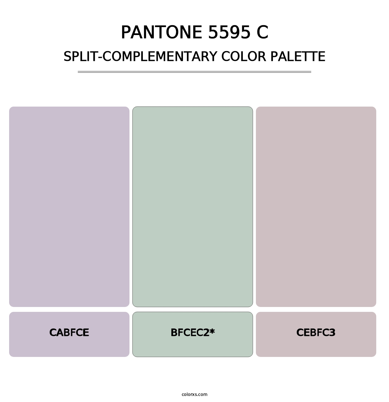 PANTONE 5595 C - Split-Complementary Color Palette