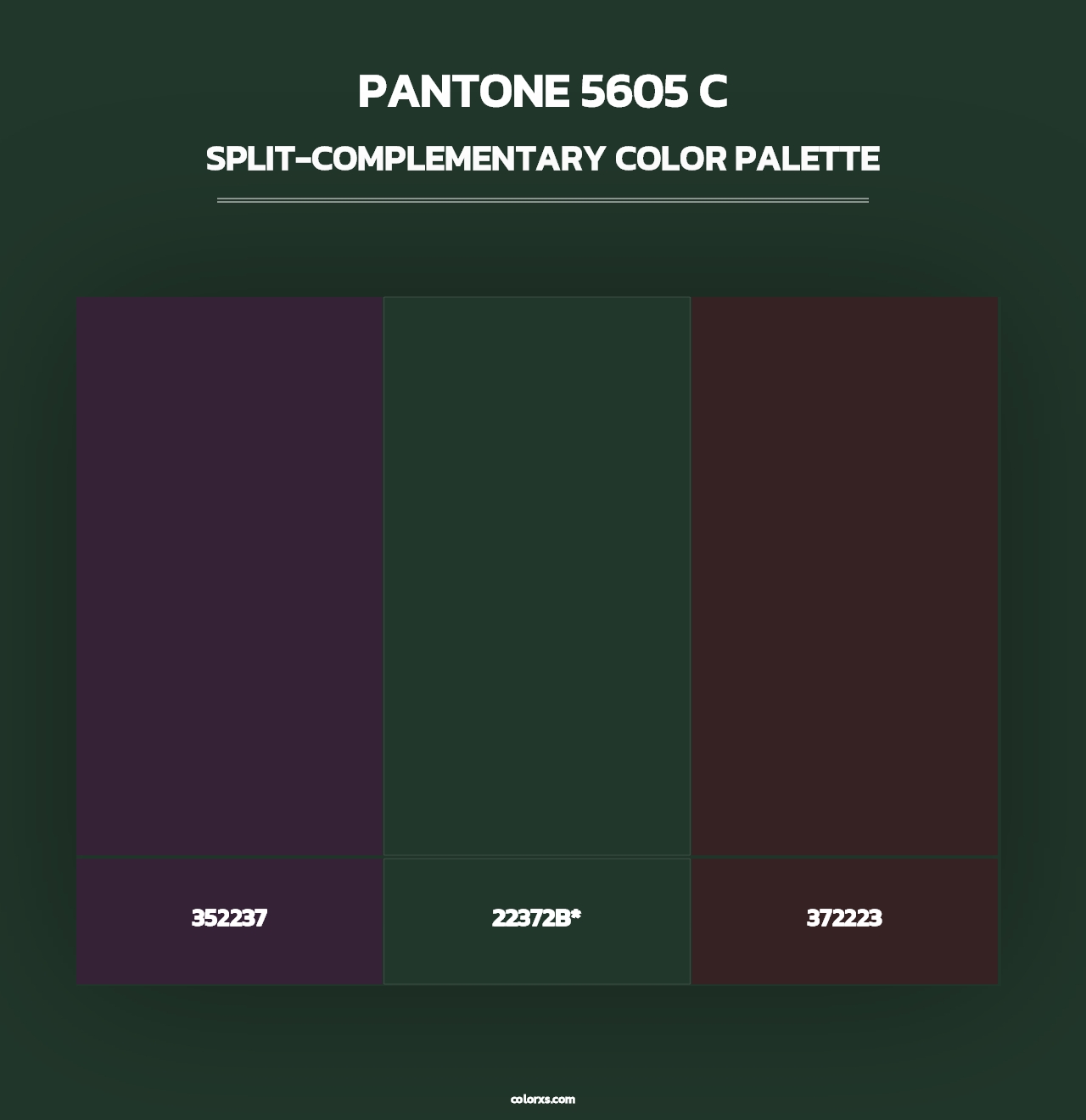 PANTONE 5605 C - Split-Complementary Color Palette
