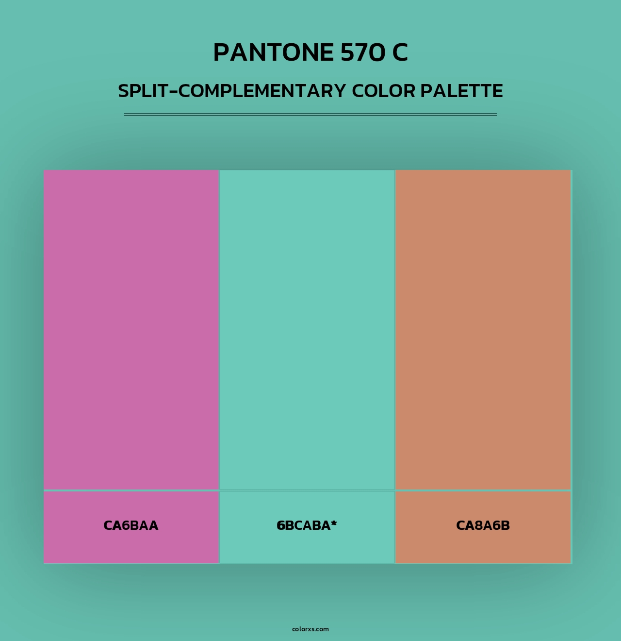 PANTONE 570 C - Split-Complementary Color Palette
