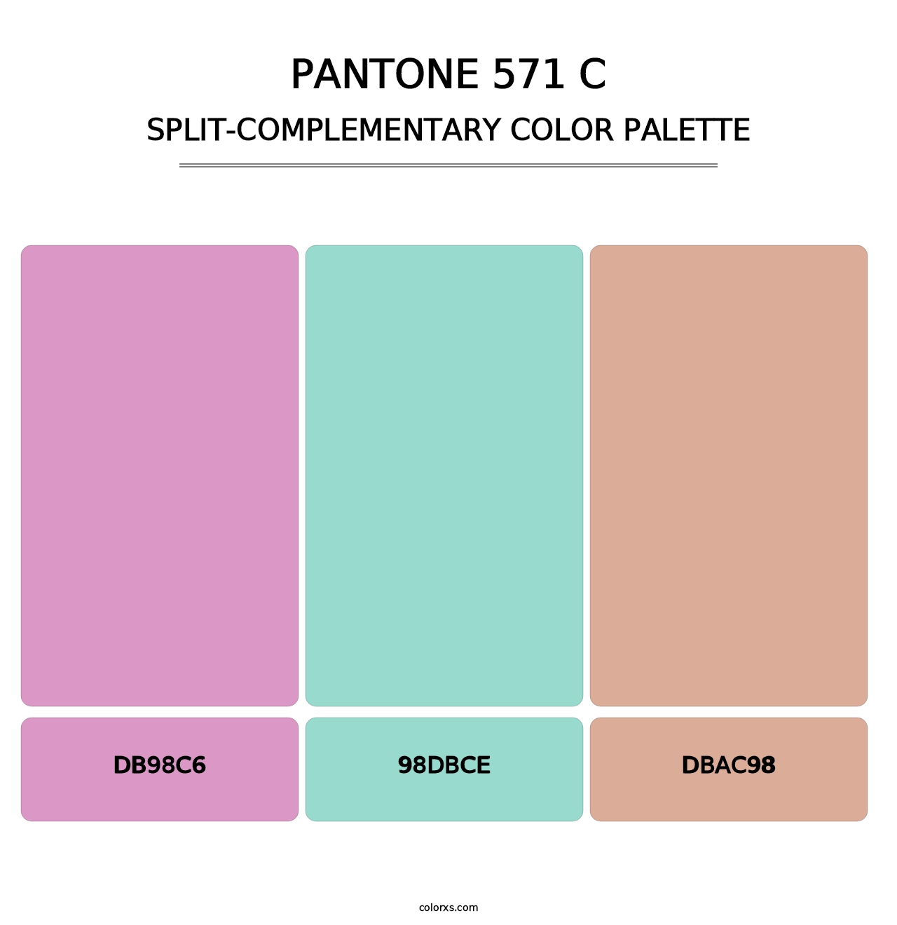 PANTONE 571 C - Split-Complementary Color Palette