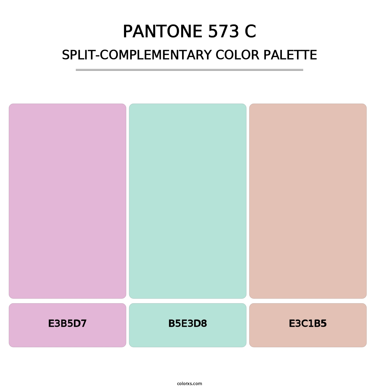 PANTONE 573 C - Split-Complementary Color Palette
