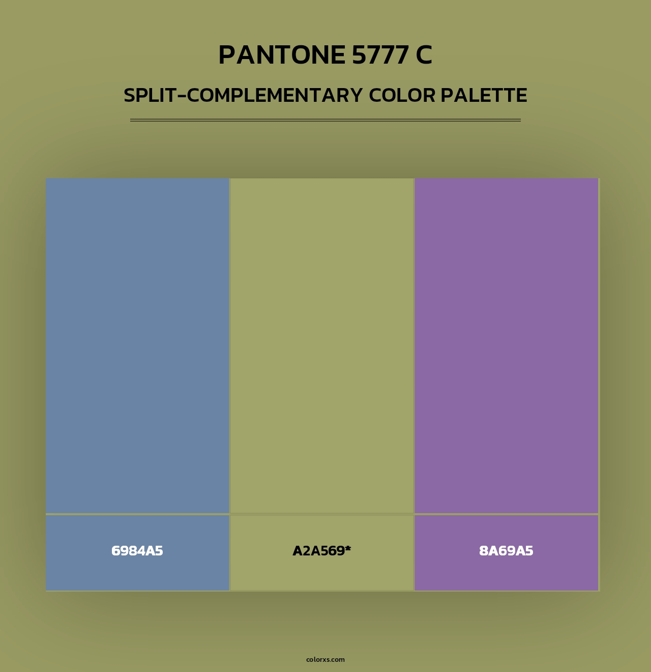 PANTONE 5777 C - Split-Complementary Color Palette