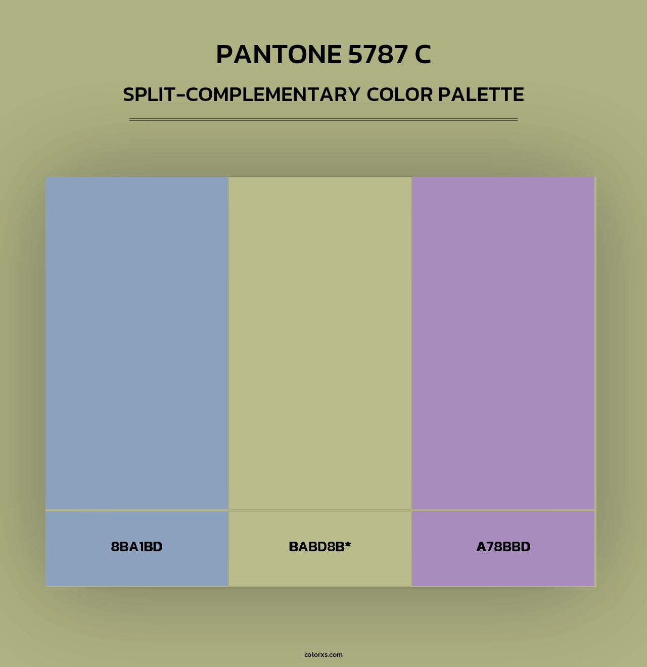 PANTONE 5787 C - Split-Complementary Color Palette