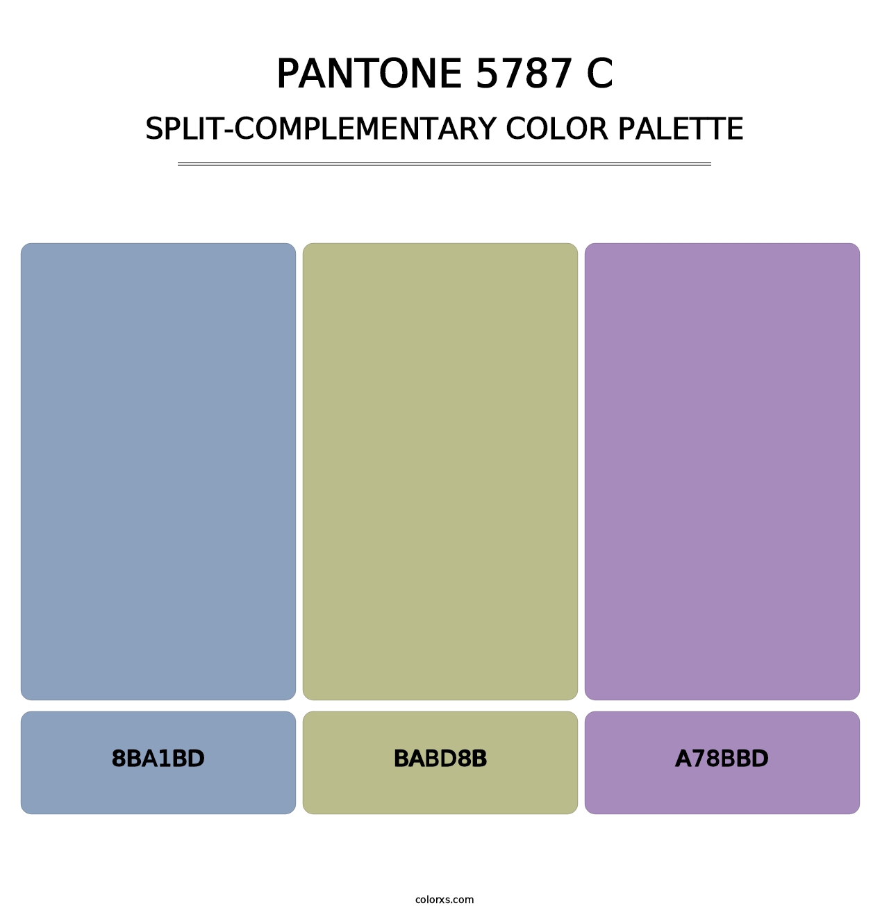 PANTONE 5787 C - Split-Complementary Color Palette