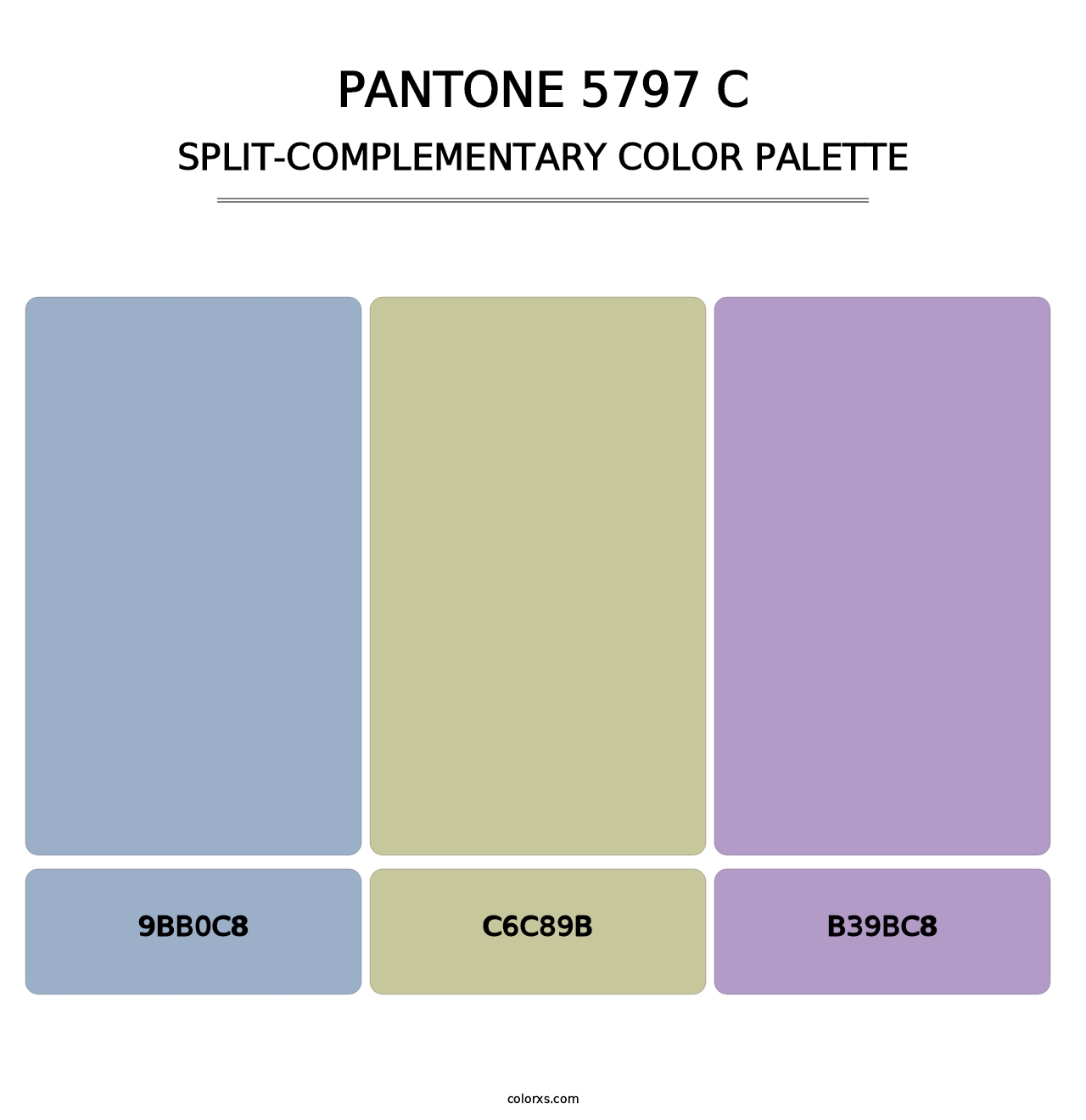 PANTONE 5797 C - Split-Complementary Color Palette