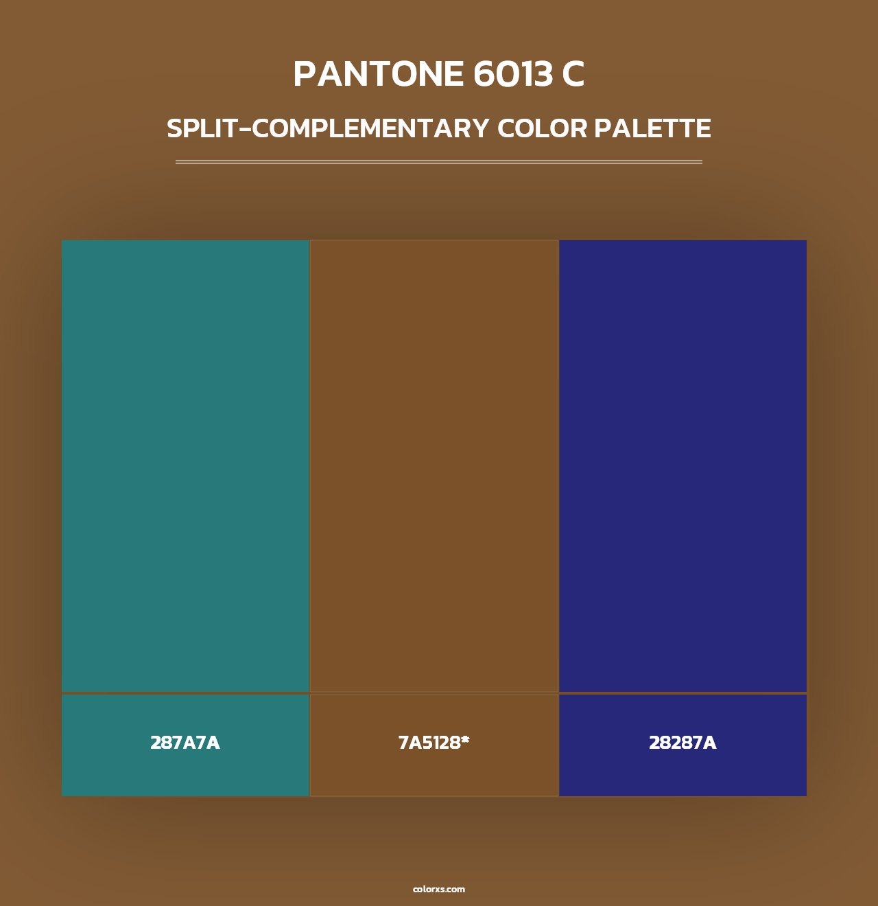 PANTONE 6013 C - Split-Complementary Color Palette