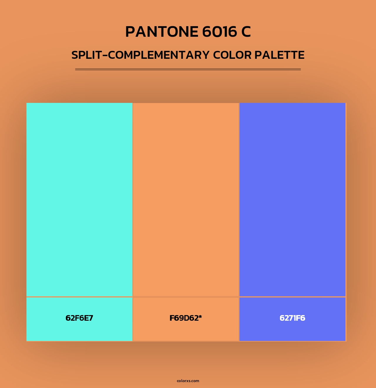 PANTONE 6016 C - Split-Complementary Color Palette