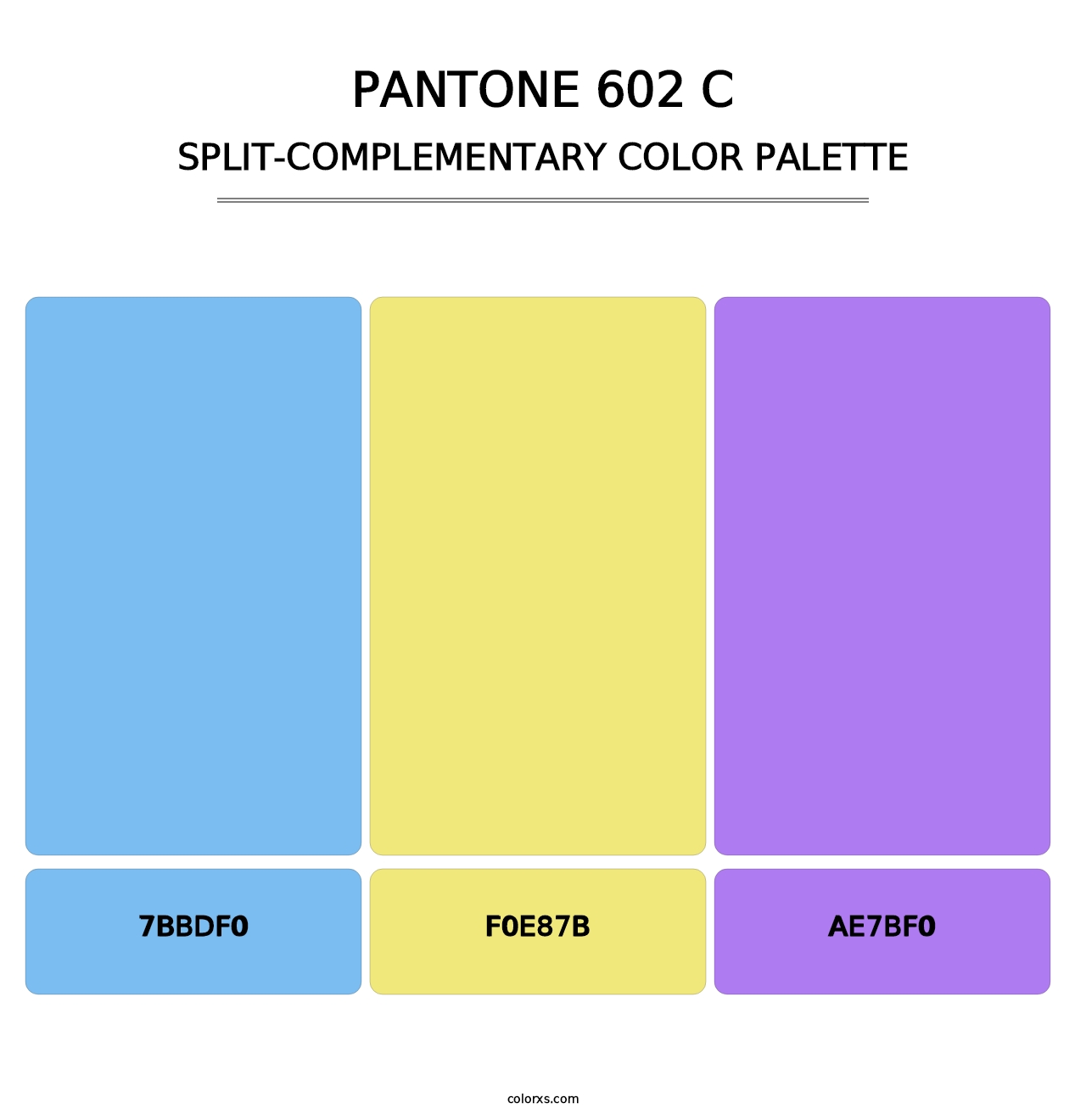 PANTONE 602 C - Split-Complementary Color Palette