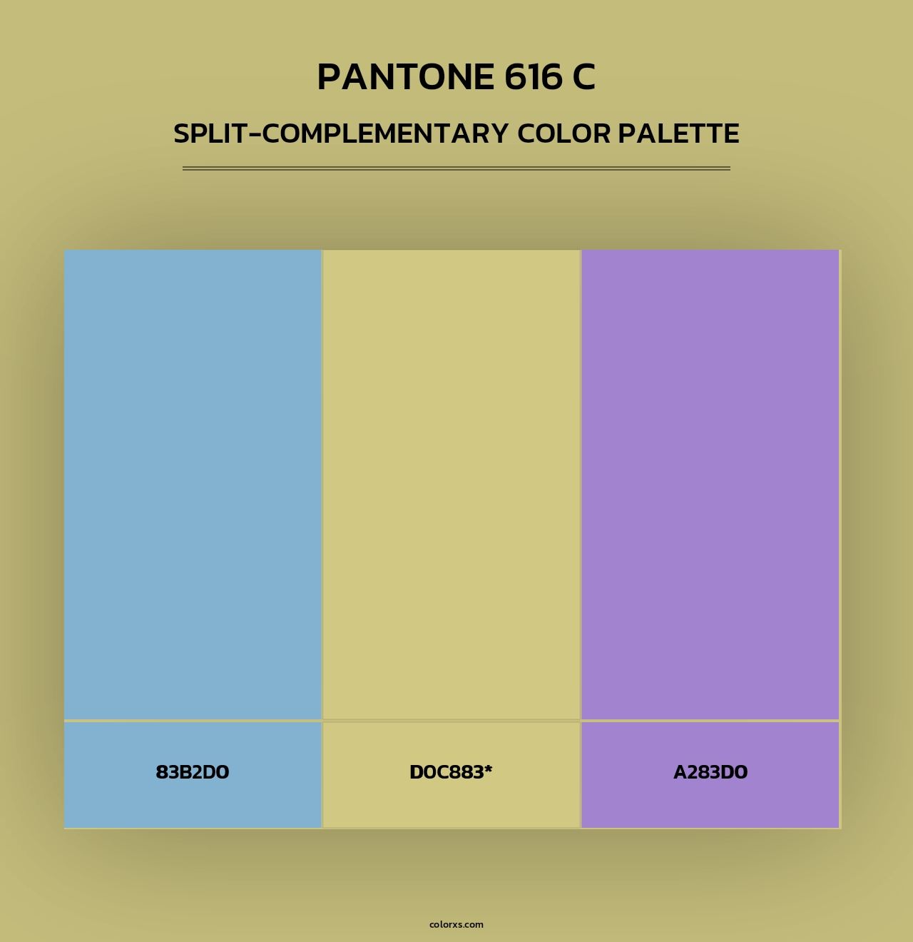 PANTONE 616 C - Split-Complementary Color Palette