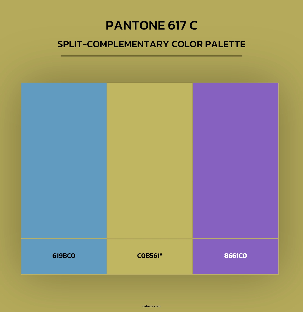 PANTONE 617 C - Split-Complementary Color Palette