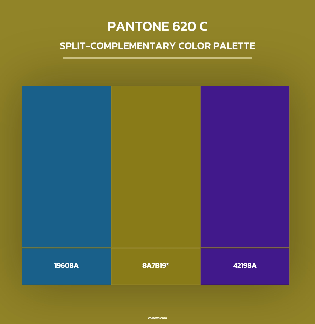 PANTONE 620 C - Split-Complementary Color Palette
