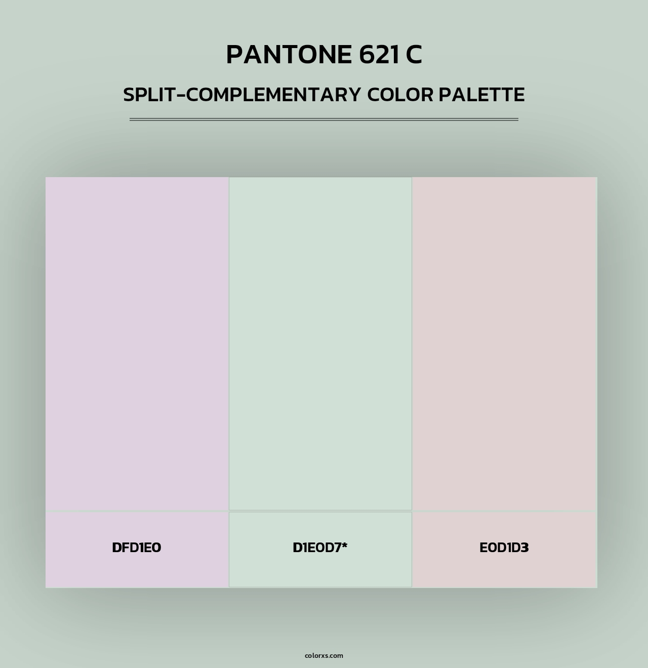 PANTONE 621 C - Split-Complementary Color Palette
