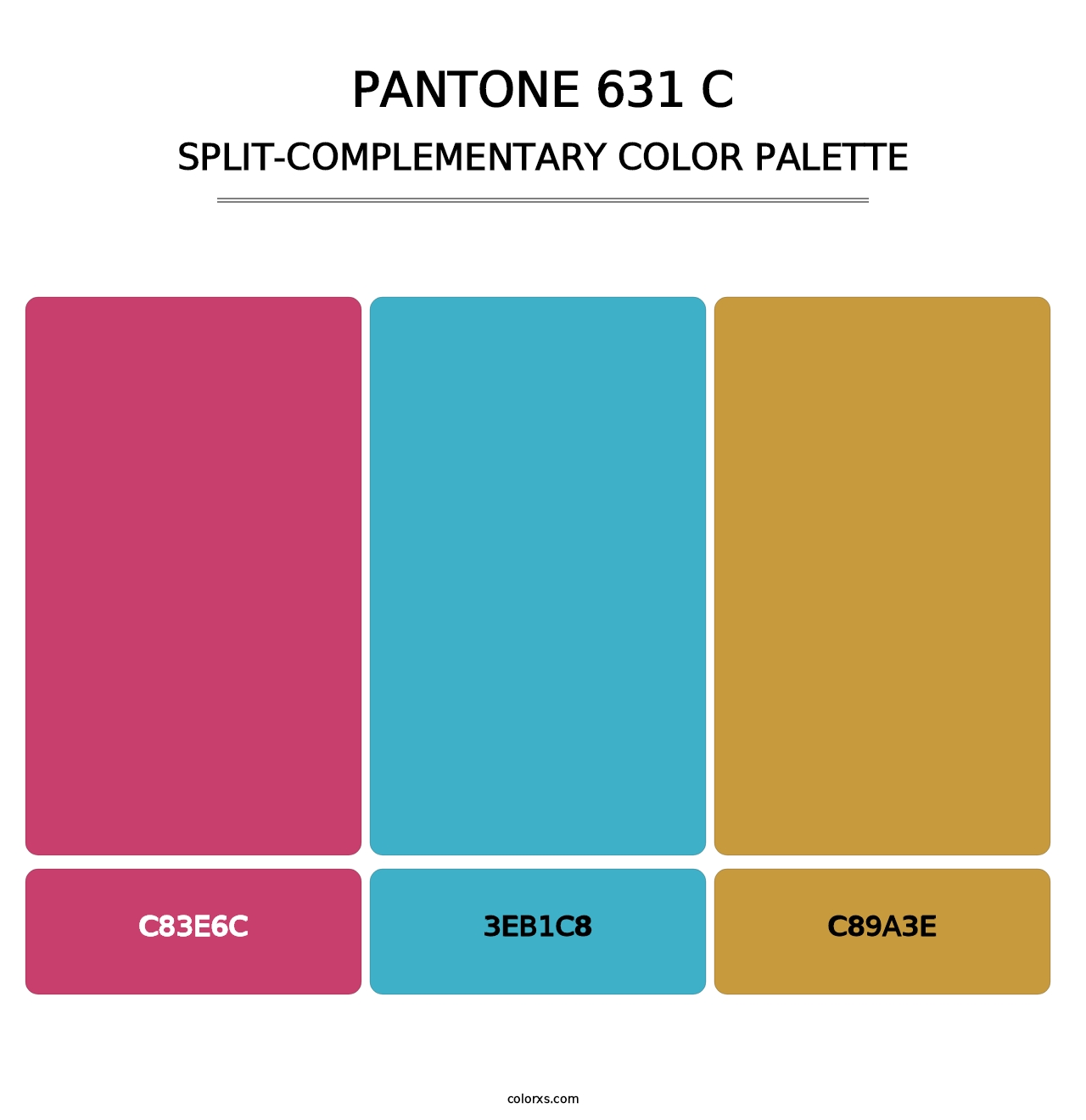 PANTONE 631 C - Split-Complementary Color Palette
