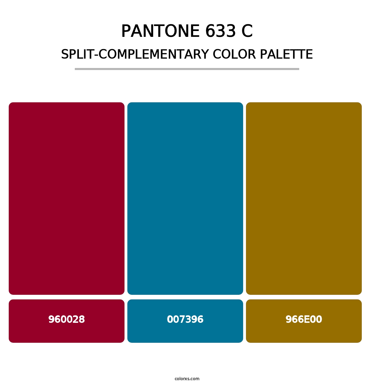 PANTONE 633 C - Split-Complementary Color Palette