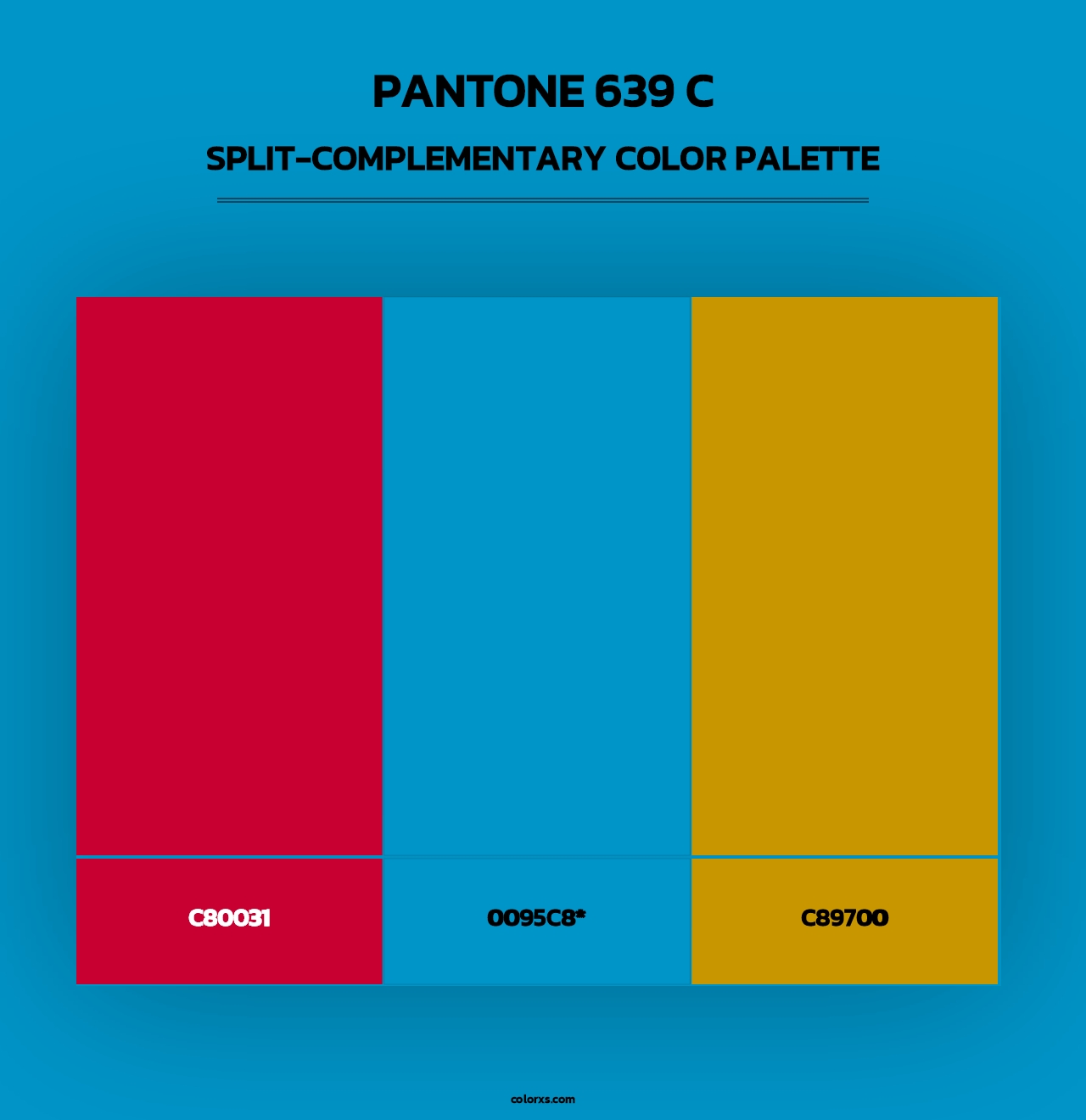 PANTONE 639 C - Split-Complementary Color Palette