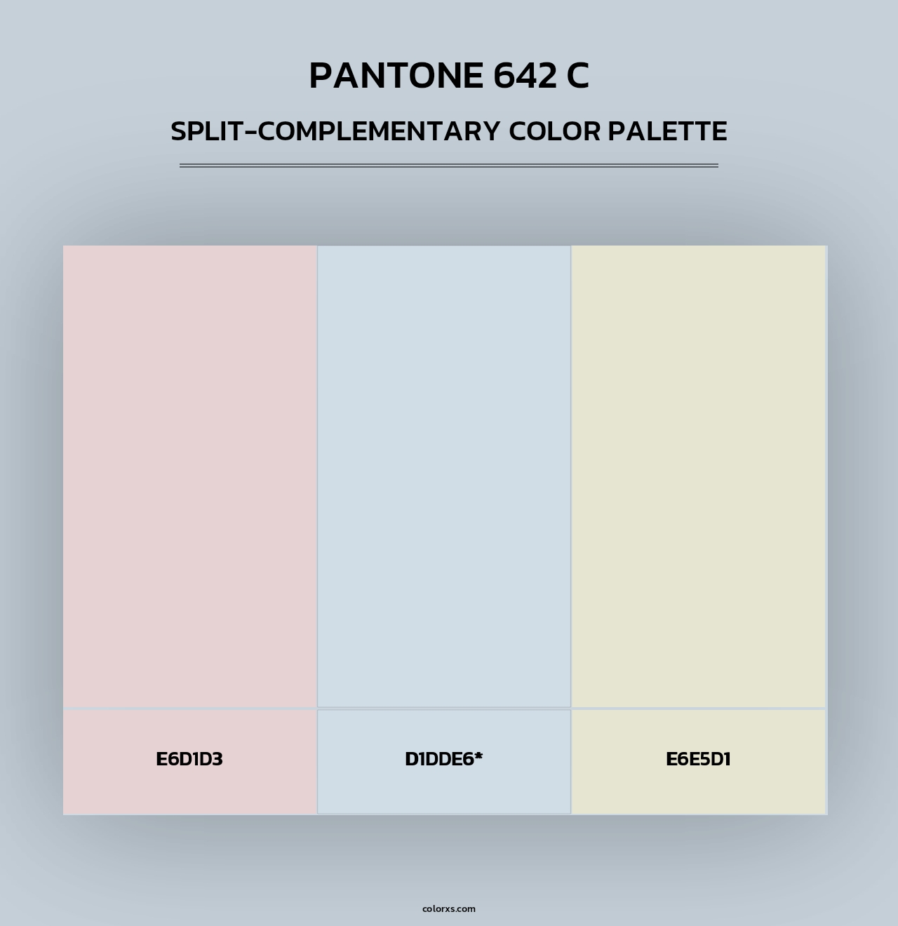 PANTONE 642 C - Split-Complementary Color Palette