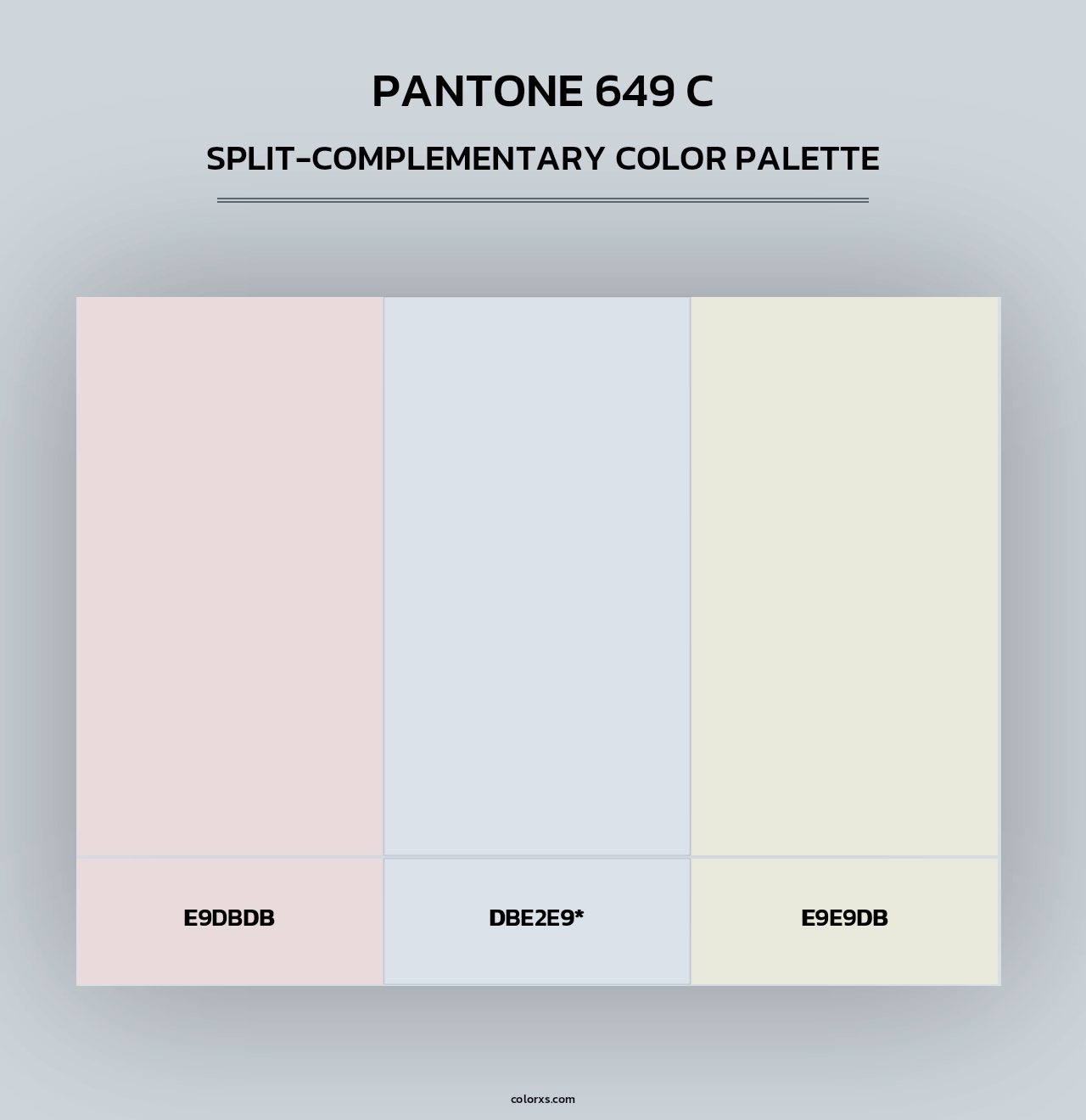 PANTONE 649 C - Split-Complementary Color Palette