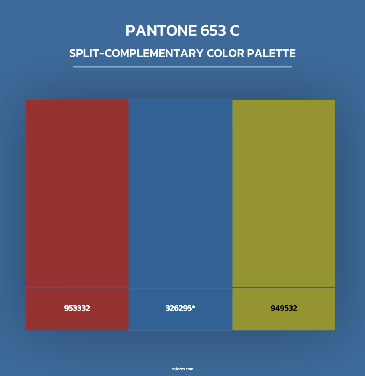 PANTONE 653 C - Split-Complementary Color Palette