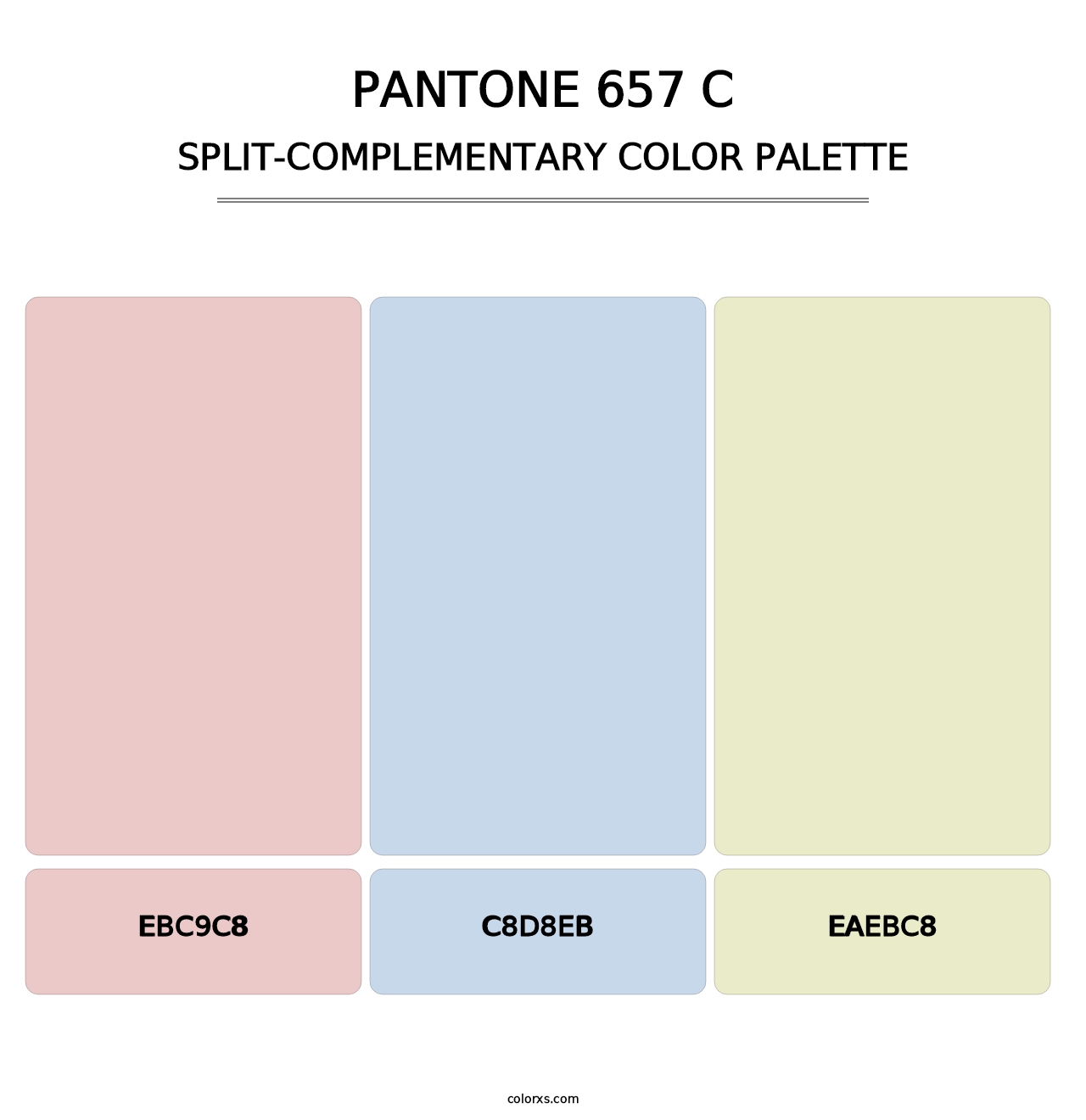 PANTONE 657 C - Split-Complementary Color Palette